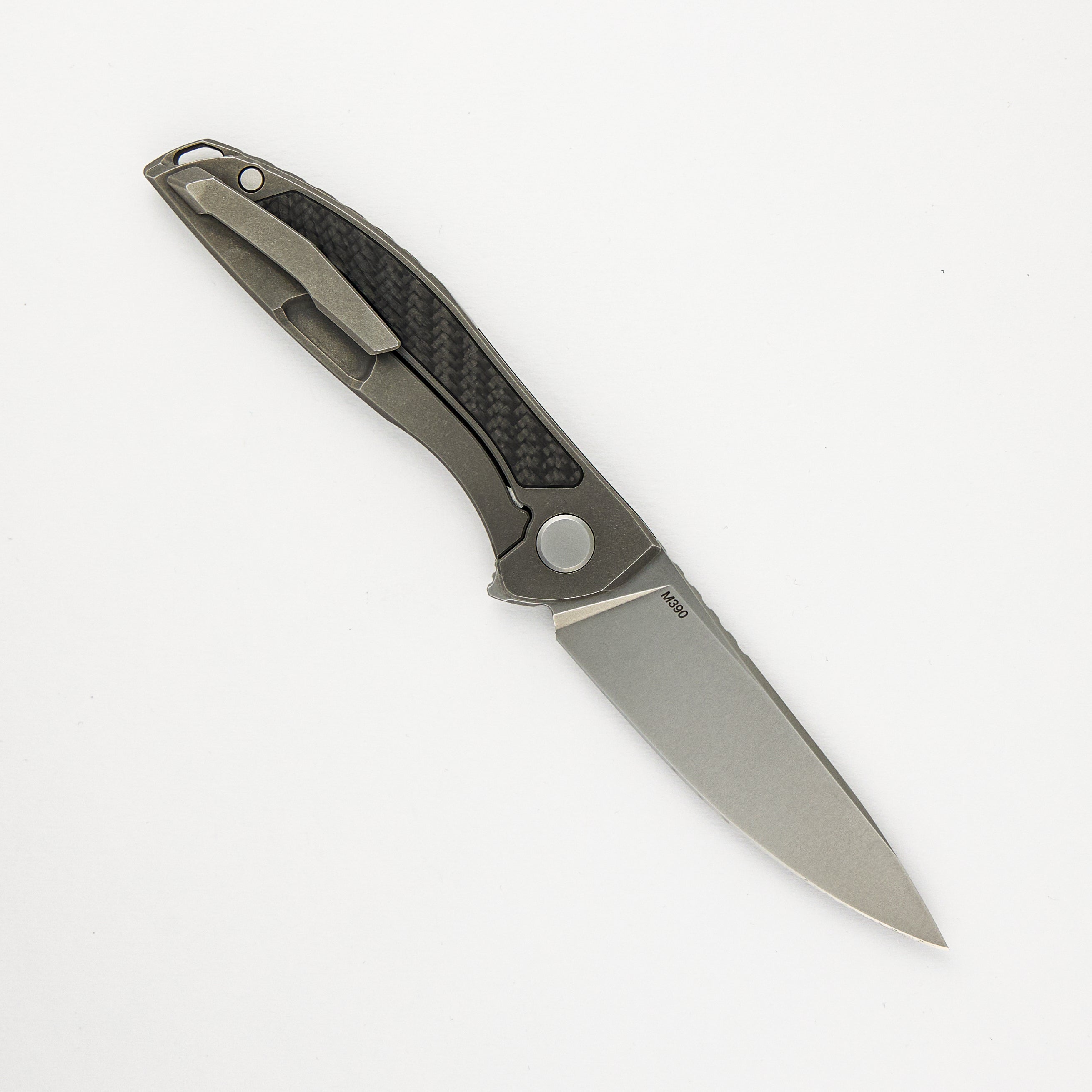 Hation Zero - M390 Blade -Carbon Fiber/Titanium Handle - MRBS