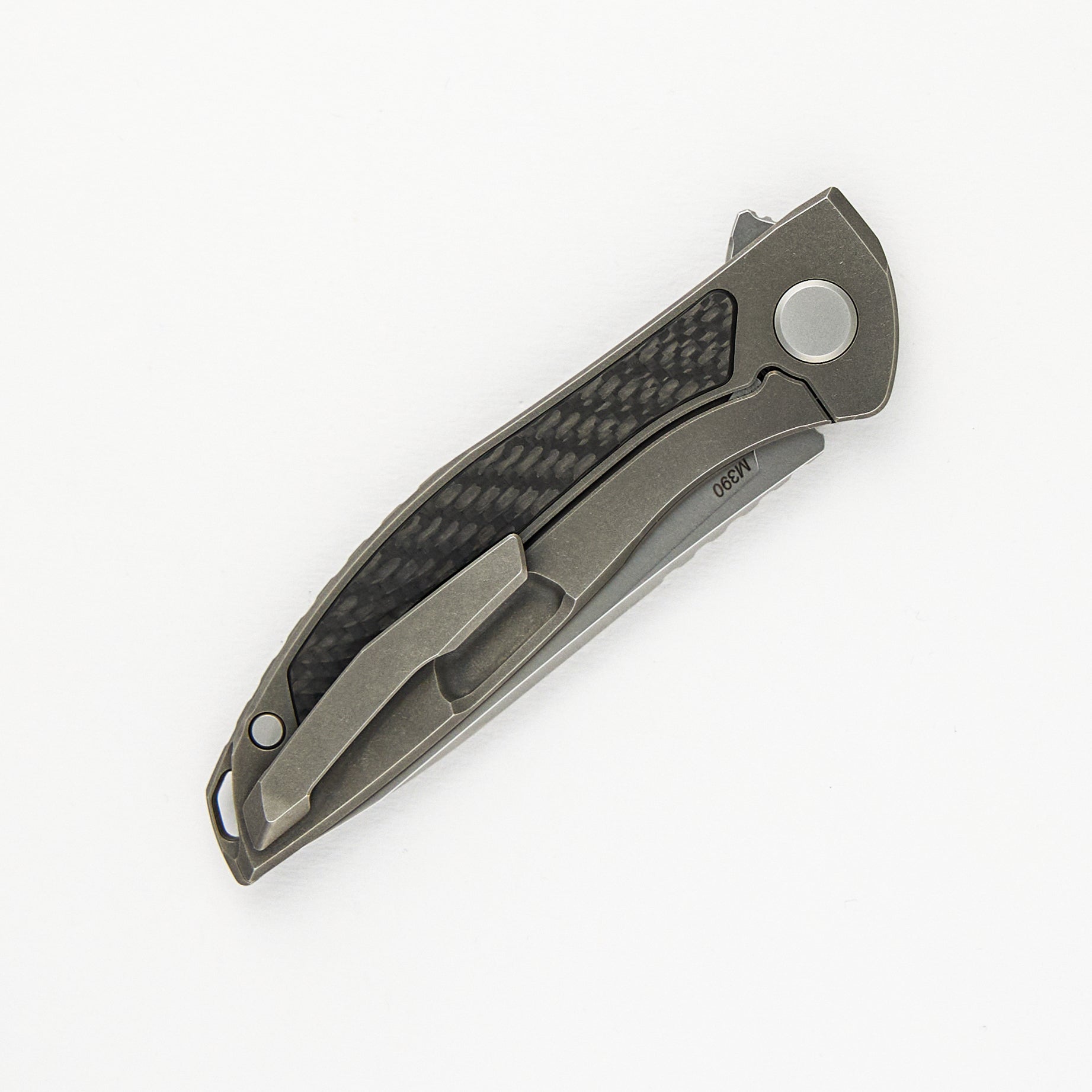 Hation Zero - M390 Blade -Carbon Fiber/Titanium Handle - MRBS