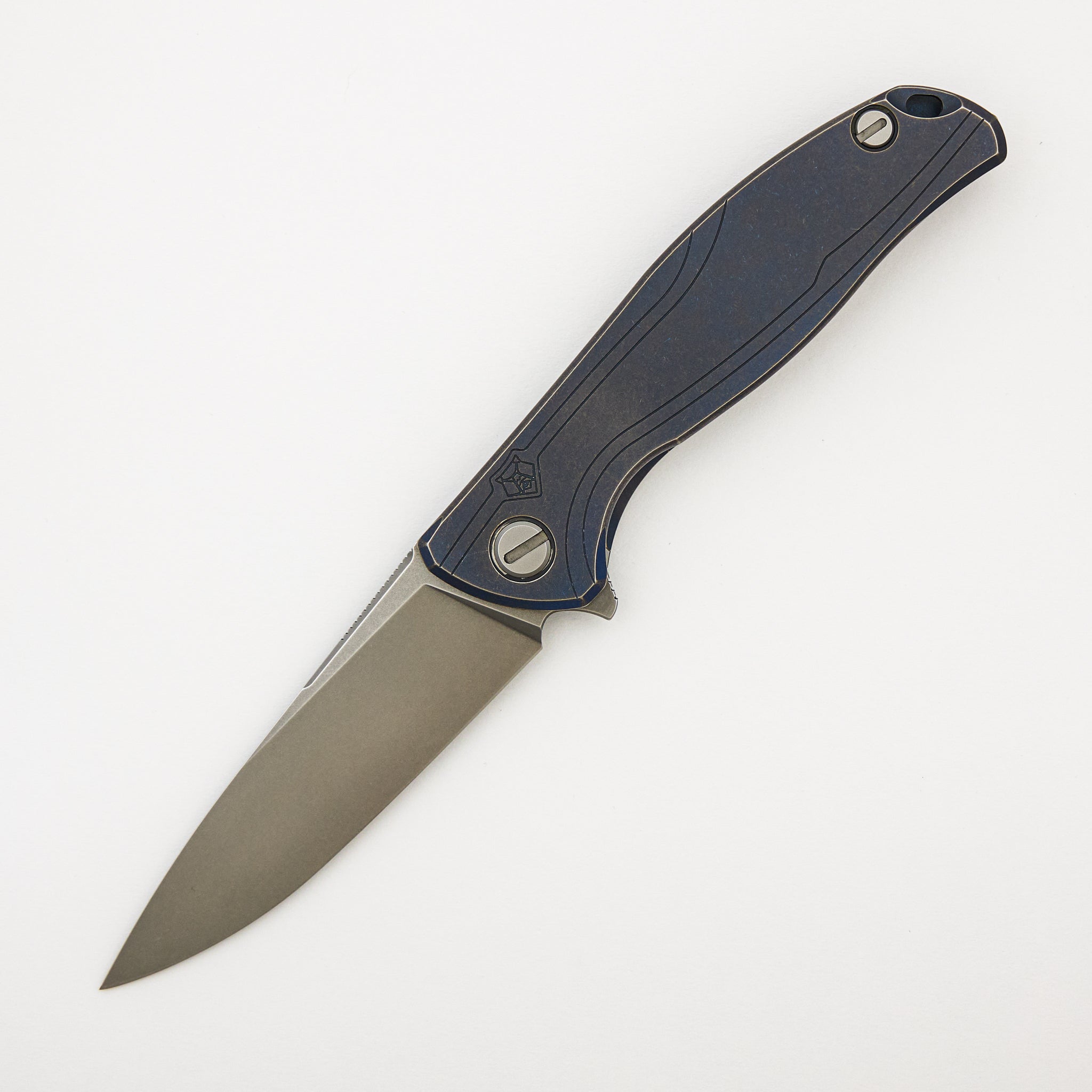 F95R - Blue Anodized Titanium Handle - M390 Blade - MRBS