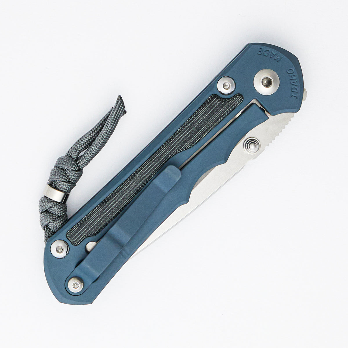 Large Inkosi - Black Canvas Micarta Inlay - Cold War Grey - Drop Point CPM MagnaCut Blade