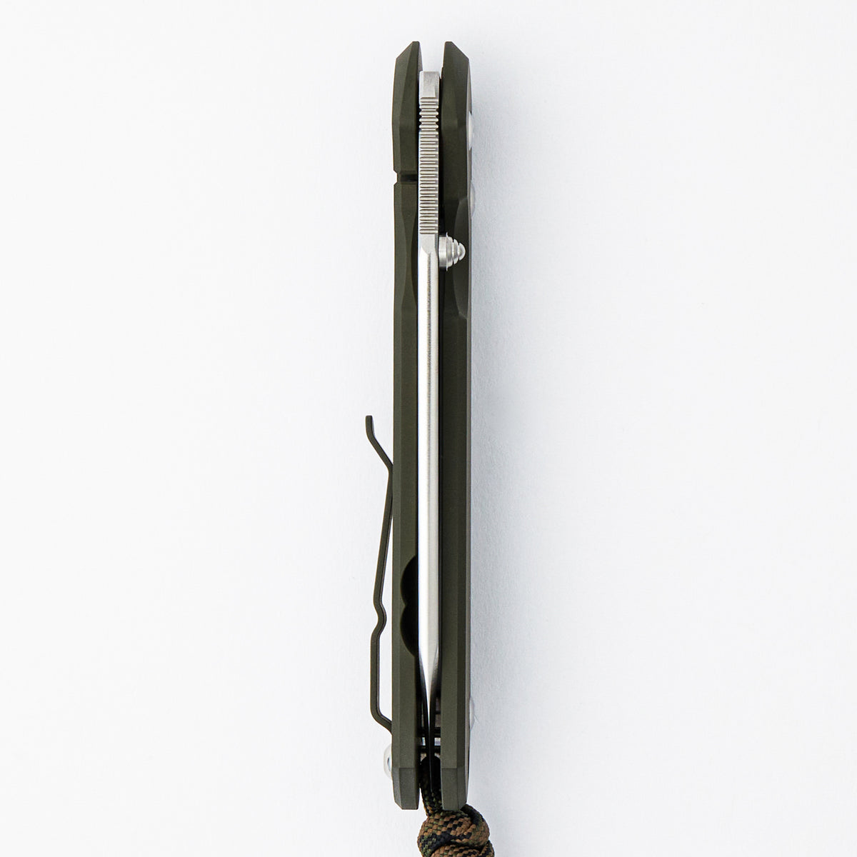 Large Sebenza 31 - OD Green Cerakote - Insingo CPM MagnaCut Blade - Silver Single Thumb Lug