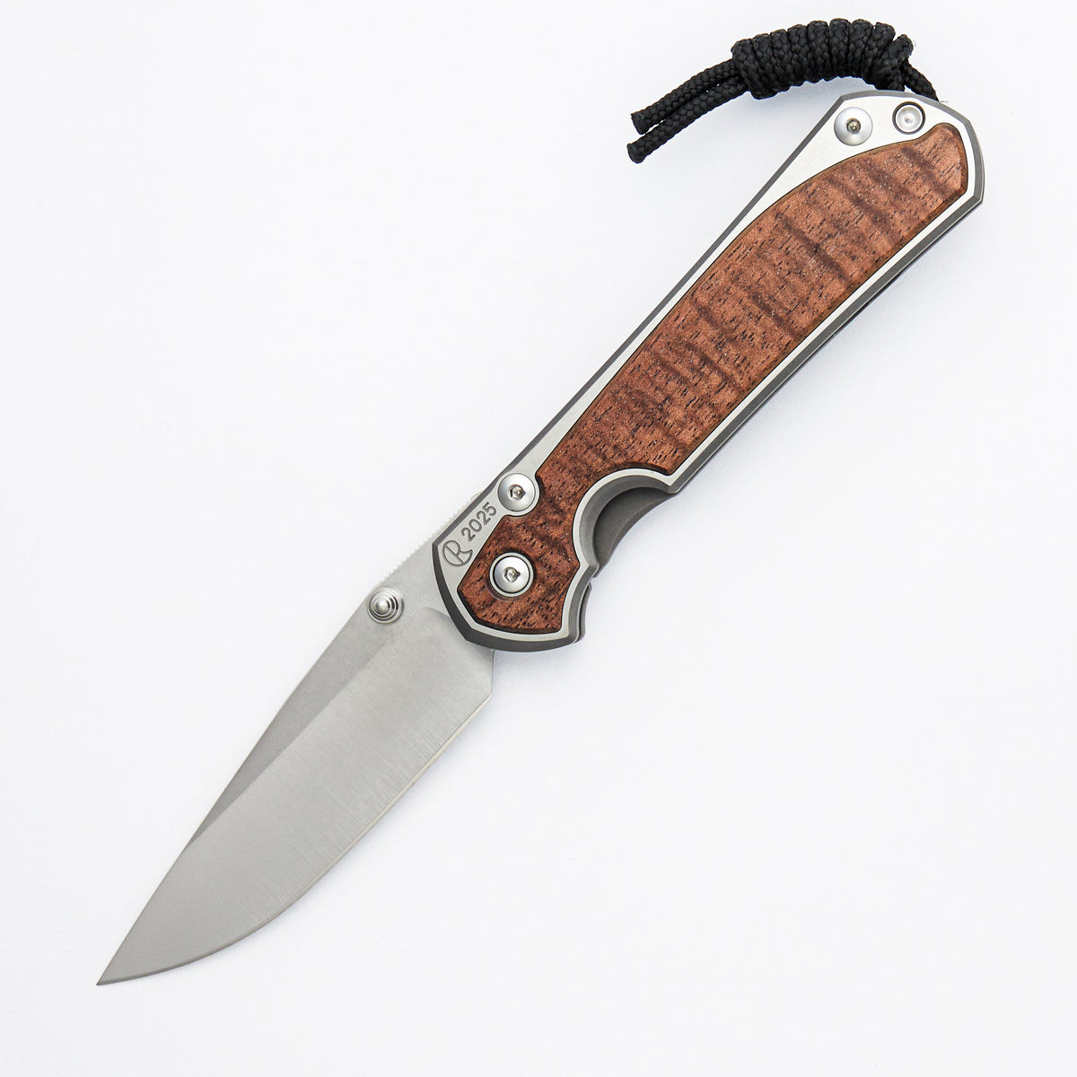 Large Sebenza 31 Annual 2025 - Koa Inlay - Drop Point CPM MagnaCut Blade - Silver Single Thumb Lug