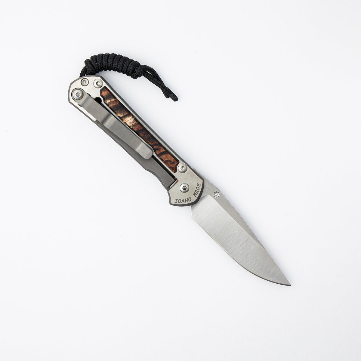 Small Sebenza 31 Annual 2025 - Koa Inlay - Drop Point CPM MagnaCut Blade - Silver Single Thumb Lug