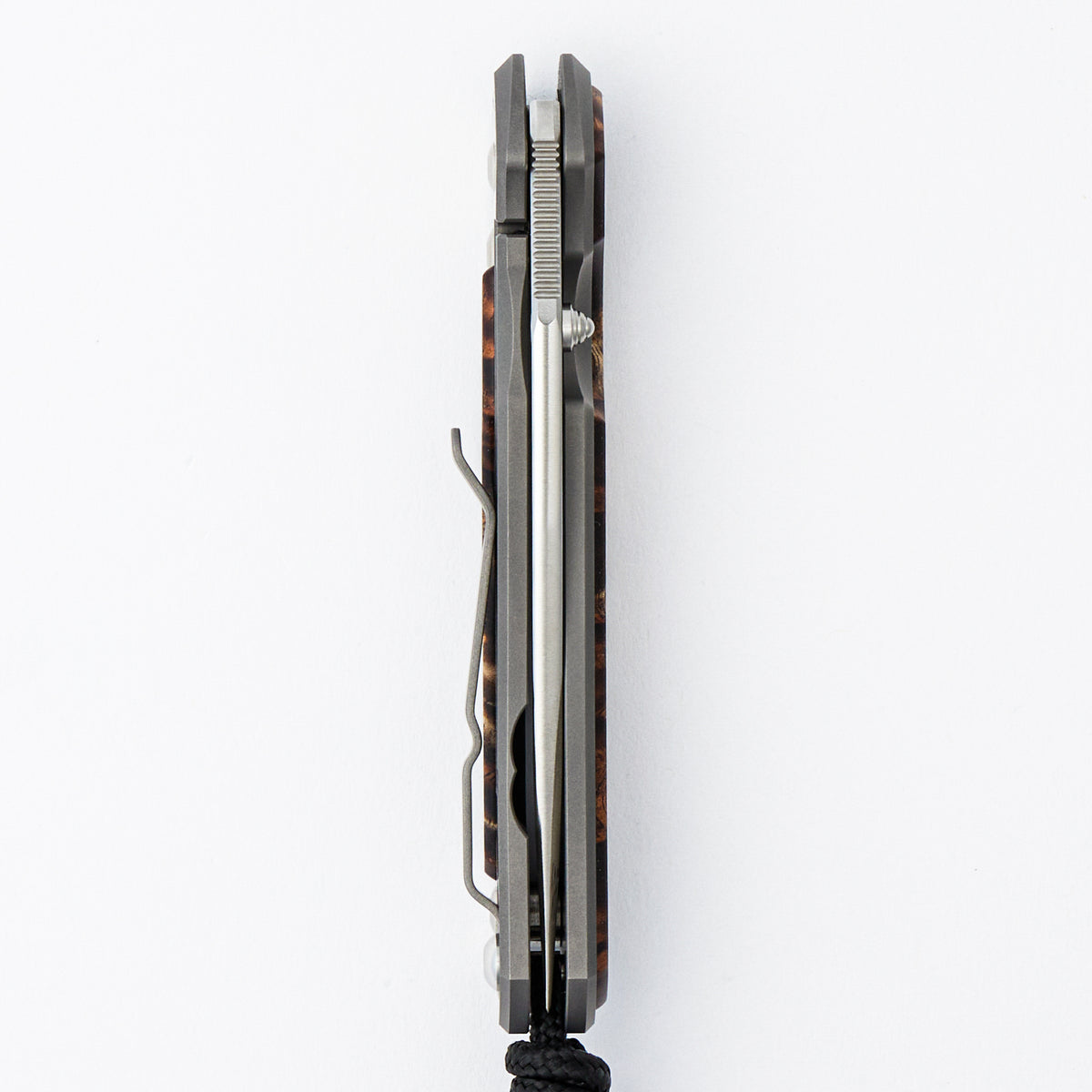 Small Sebenza 31 Annual 2025 - Koa Inlay - Drop Point CPM MagnaCut Blade - Silver Single Thumb Lug