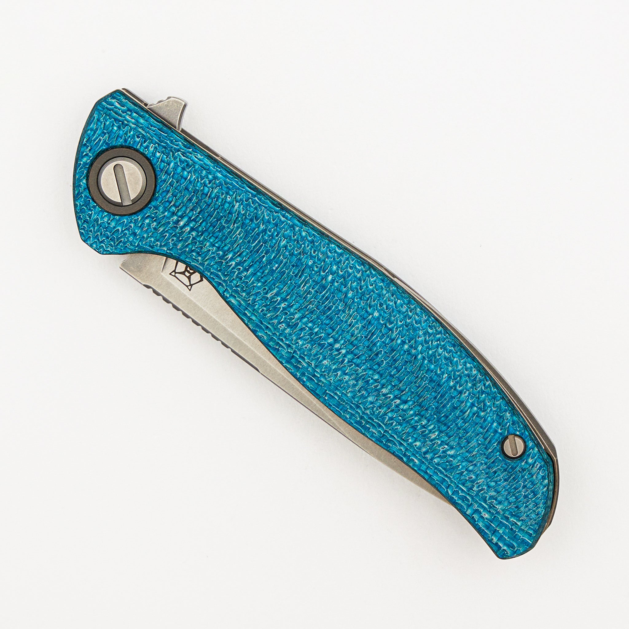 F3 - Elmax Blade - Aquamarine Alutex Handle - MRBS