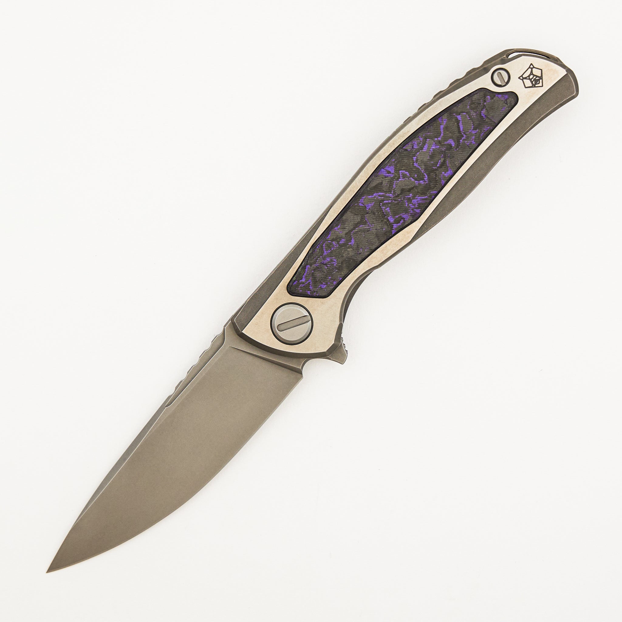F95NL Gen. 5 - M390 Blade - Titanium Handle - Purple TechnoCarbo Inlays - MRBS