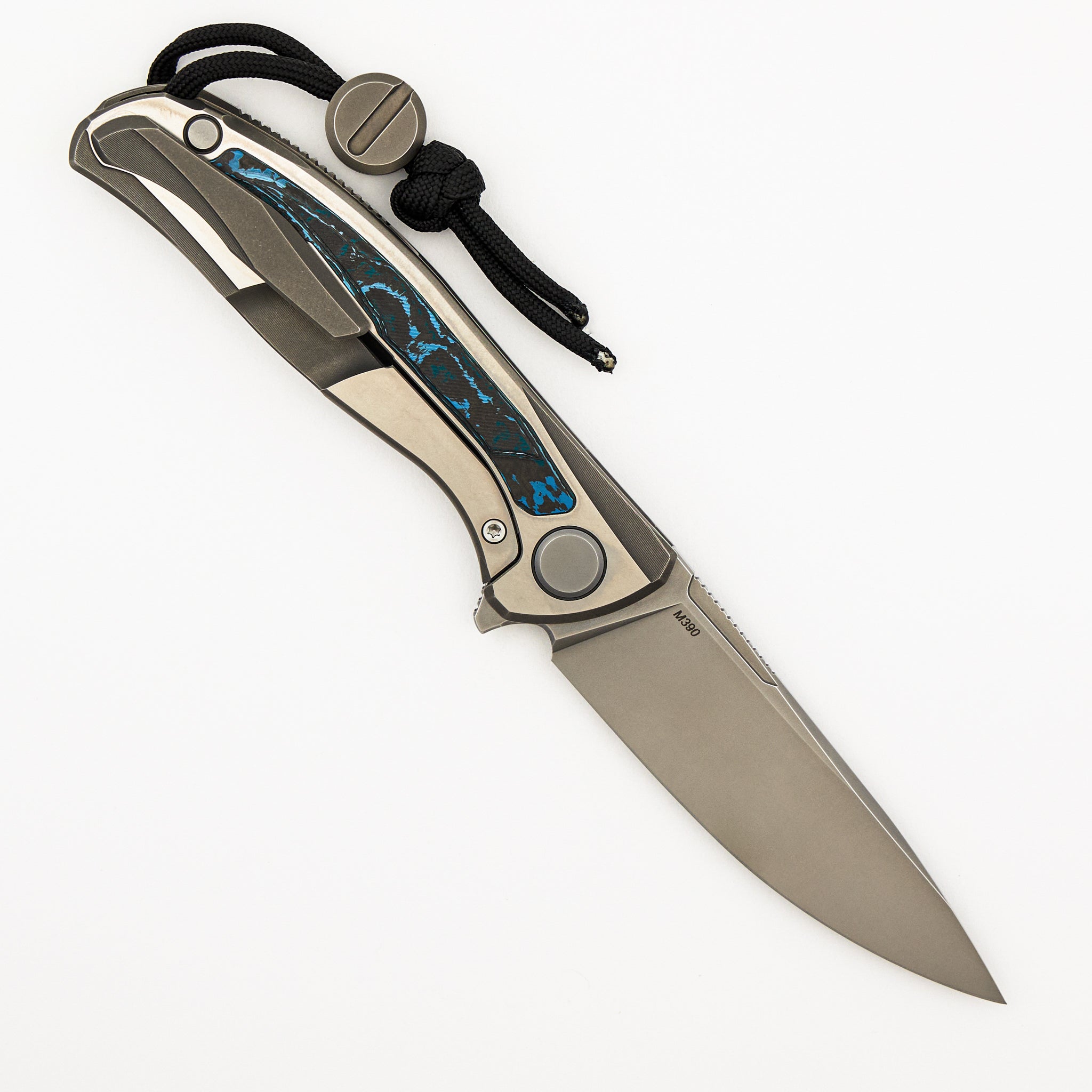 F95R NL - M390 Blade - Titanium Handle - Arctic Storm Carbon Fiber Inlays - MRBS