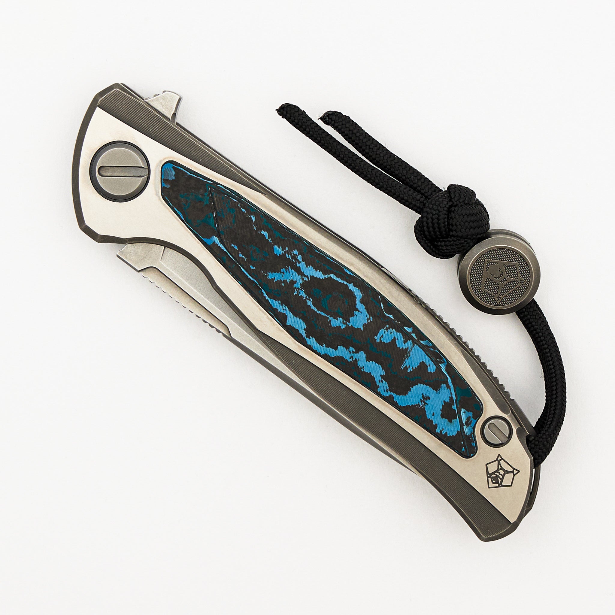 F95R NL - M390 Blade - Titanium Handle - Arctic Storm Carbon Fiber Inlays - MRBS