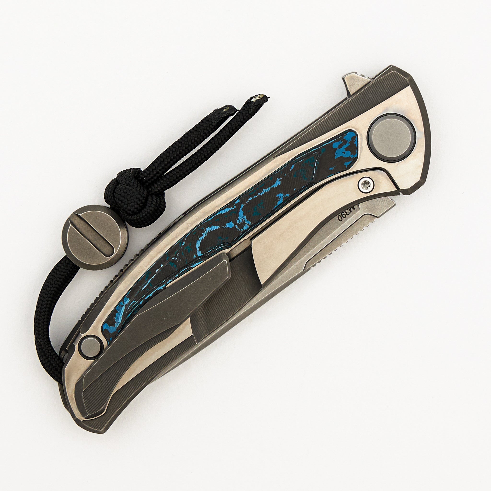 F95R NL - M390 Blade - Titanium Handle - Arctic Storm Carbon Fiber Inlays - MRBS