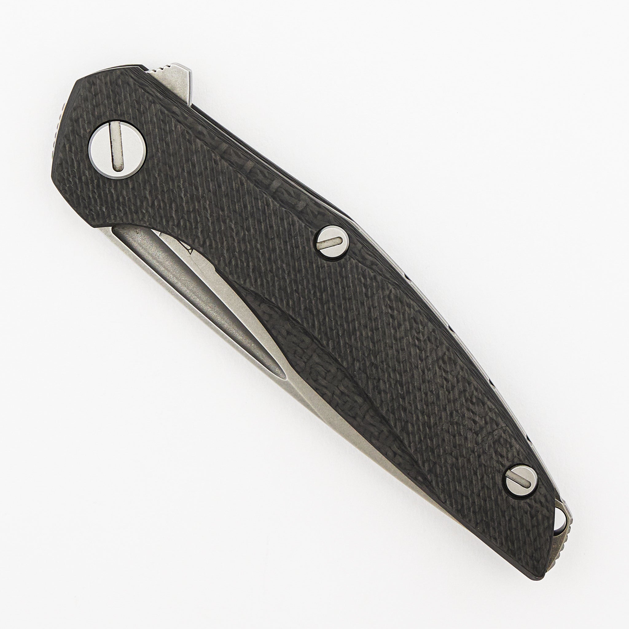 111 – M390 Blade – Carbon Fiber Handle – MRBS