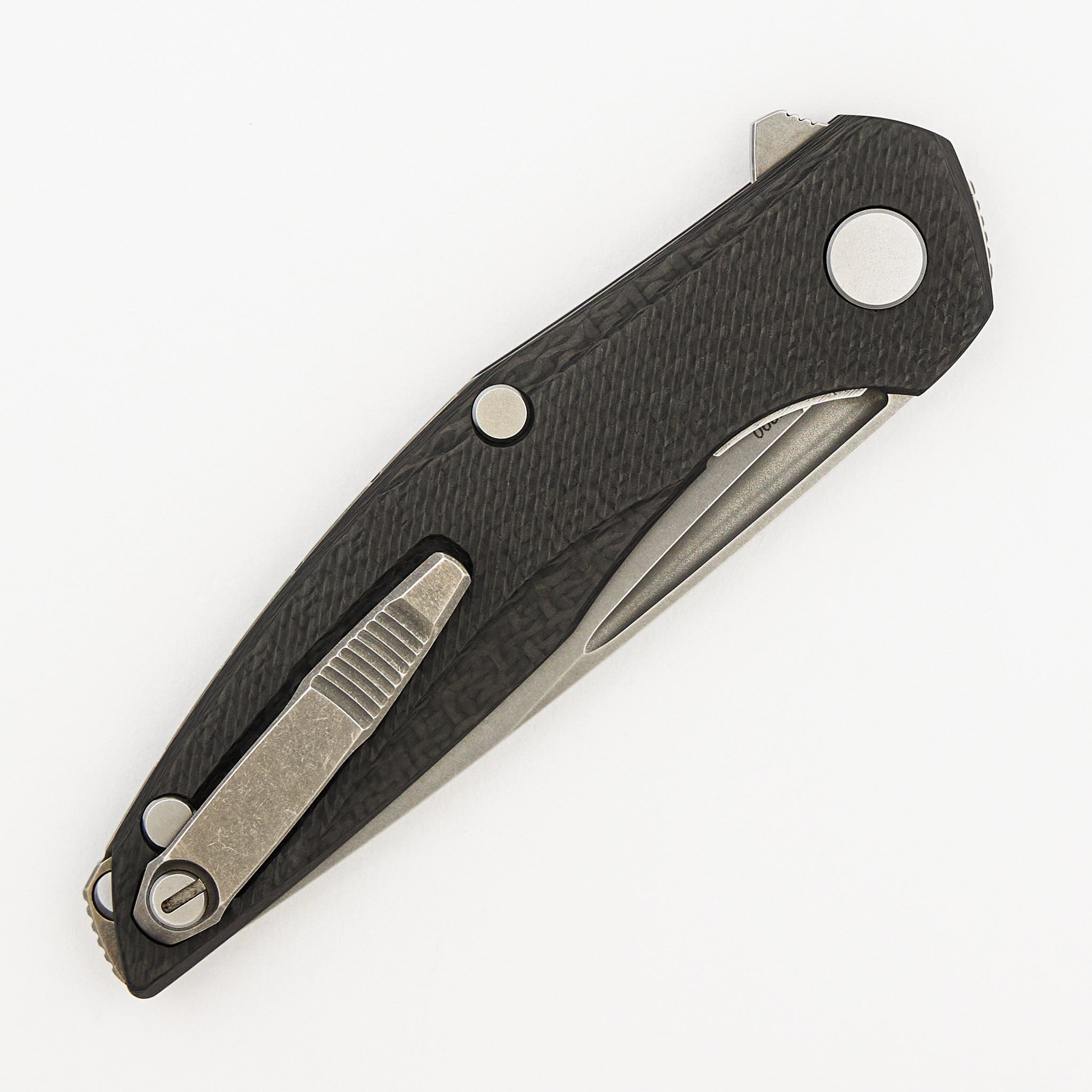 111 – M390 Blade – Carbon Fiber Handle – MRBS
