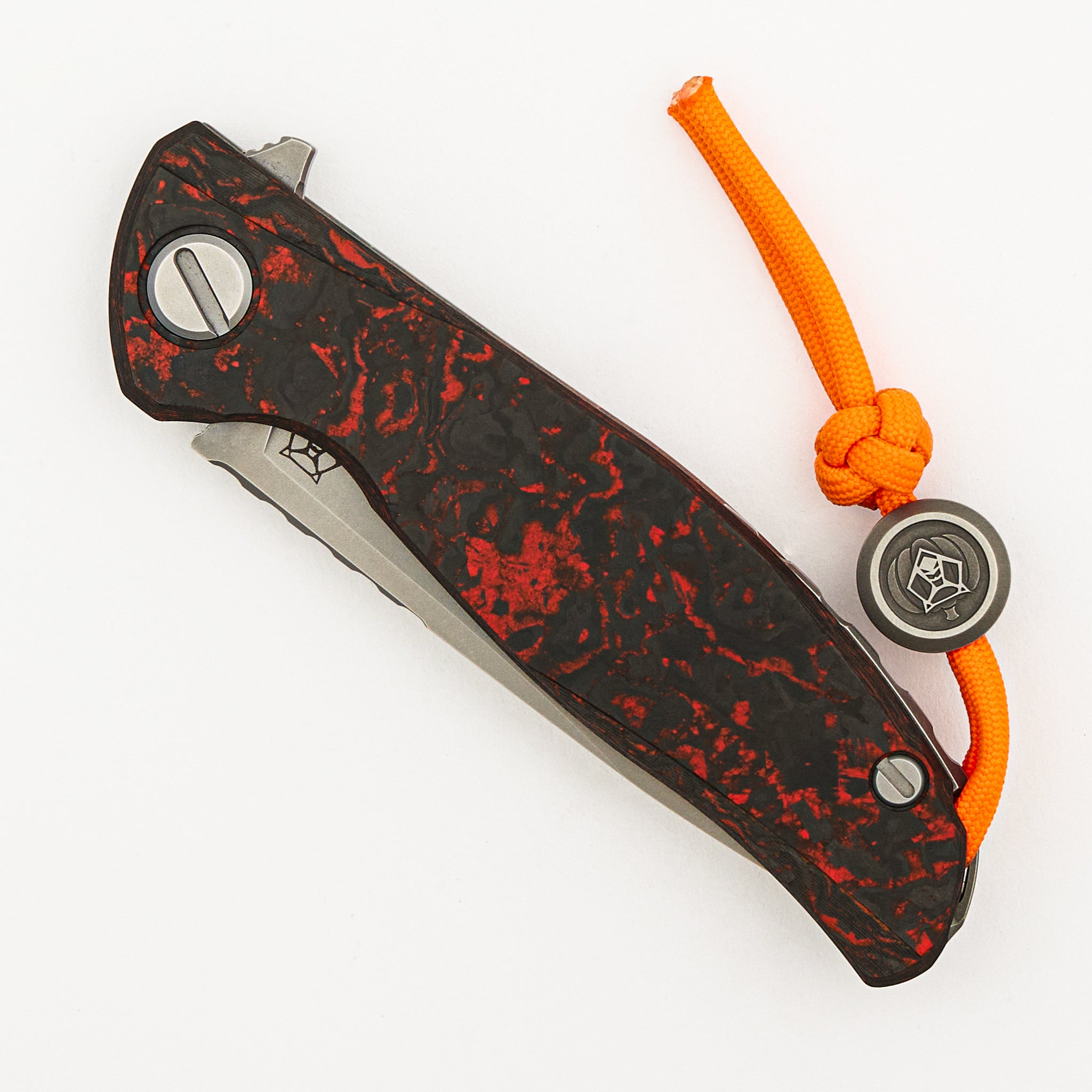 Hati Halloween Edition - M390 Blade - Titanium/Orange TechnoCarbo W/ Luminofor Handle - MRBS