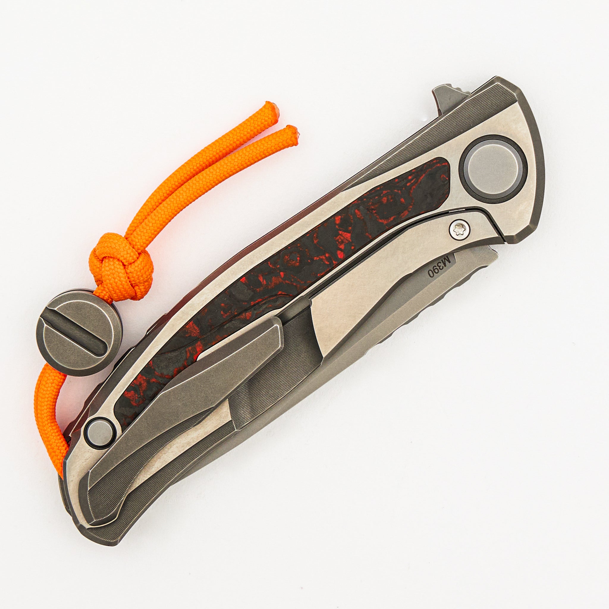 Hati Halloween Edition - M390 Blade - Titanium/Orange TechnoCarbo W/ Luminofor Handle - MRBS