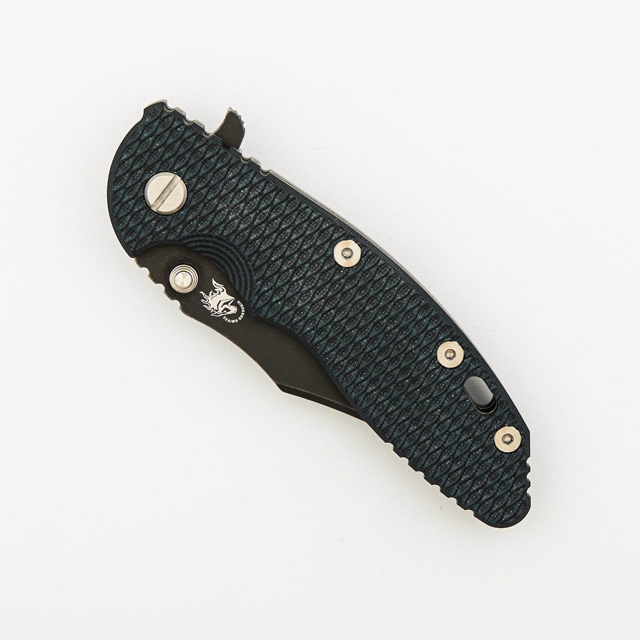 XM-18 3.5" - Bowie - Tri-Way - Battle Black - Dark Green/Black G10