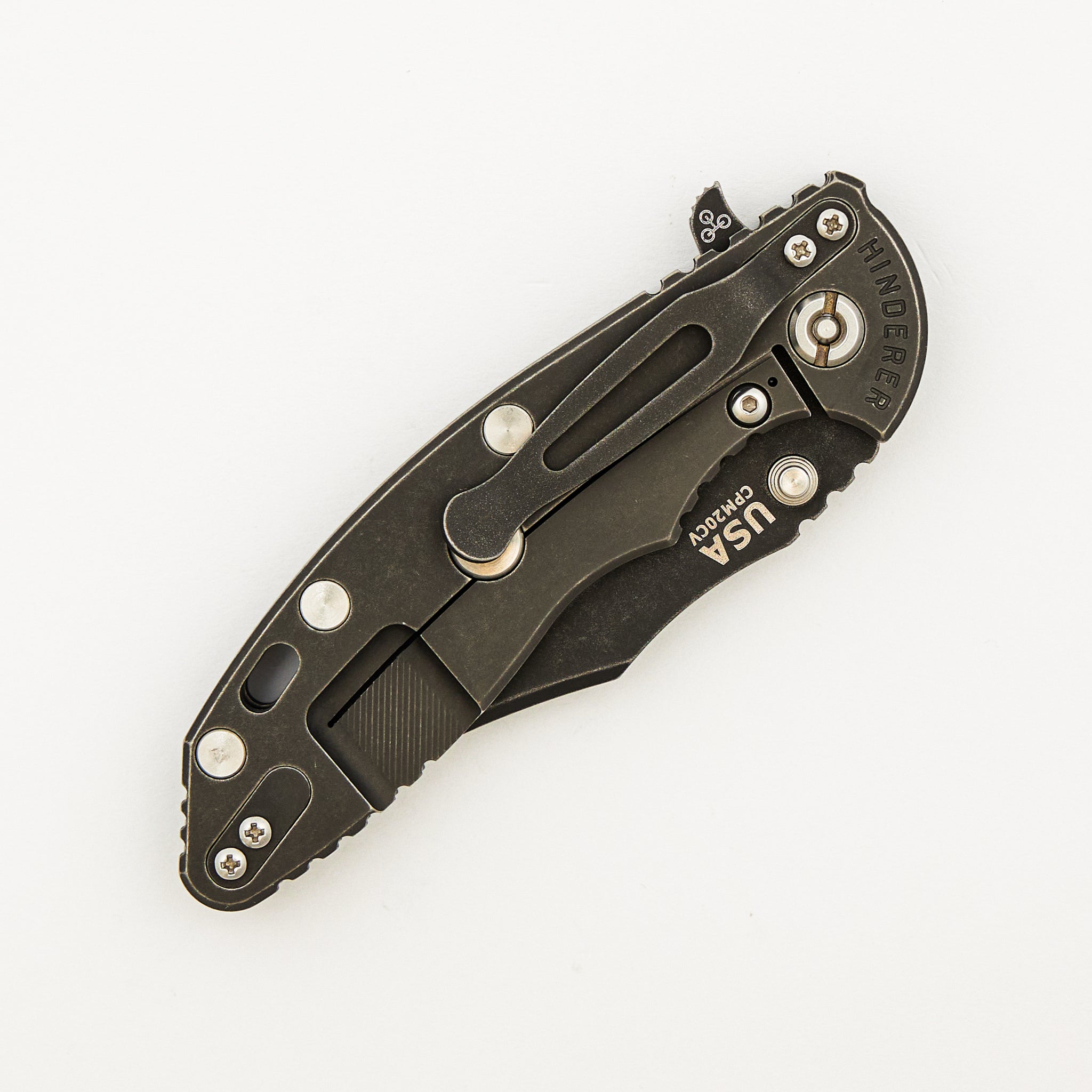 XM-18 3.5" - Bowie - Tri-Way - Battle Black - Dark Green/Black G10