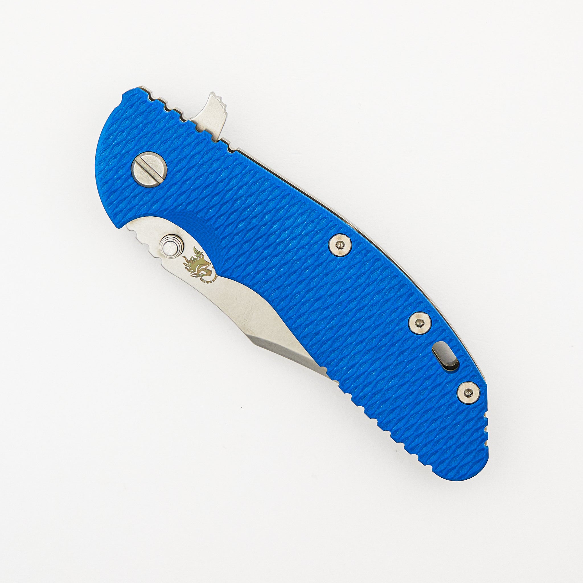 XM-24 4.0" - Bowie - Tri-Way - Stonewash - Blue G10