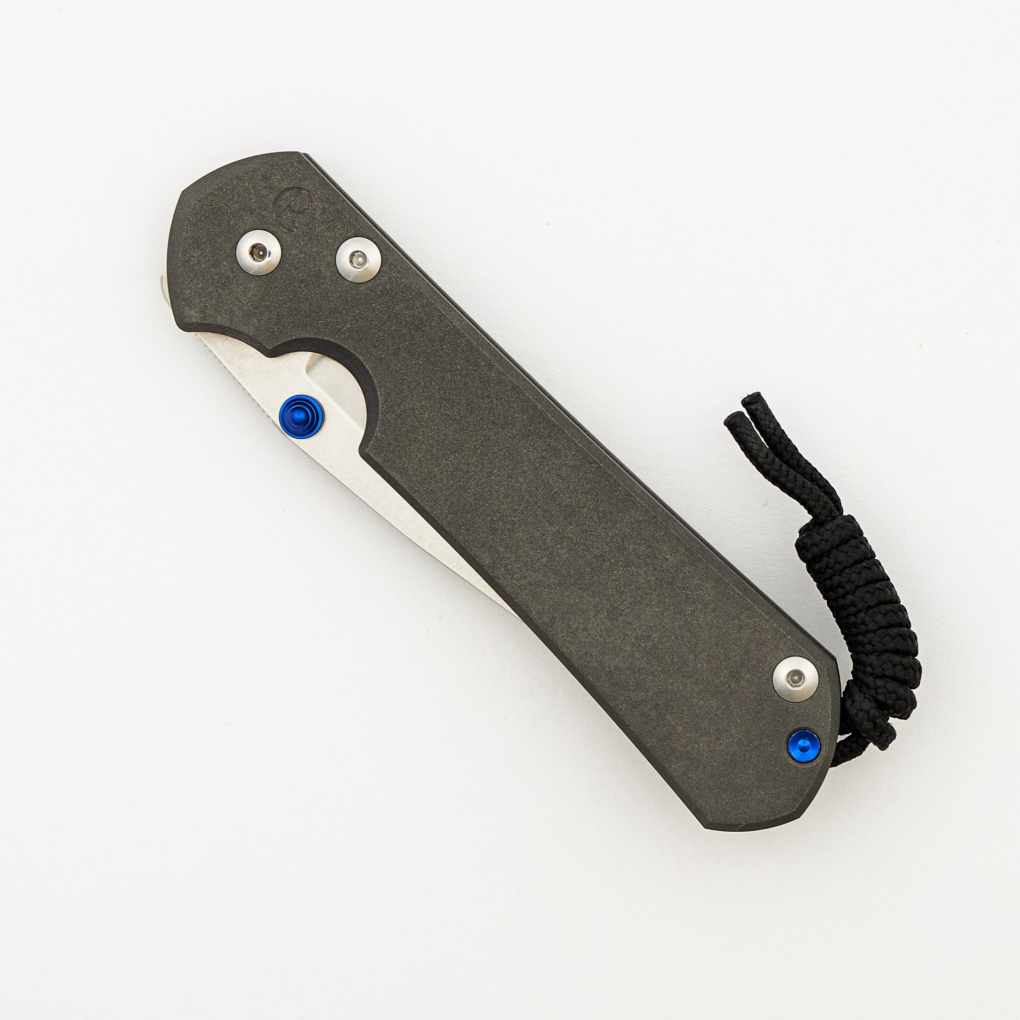 Large Sebenza 31 - Drop Point CPM S35VN Blade - Titanium Handle - Blue Double Thumb Lugs