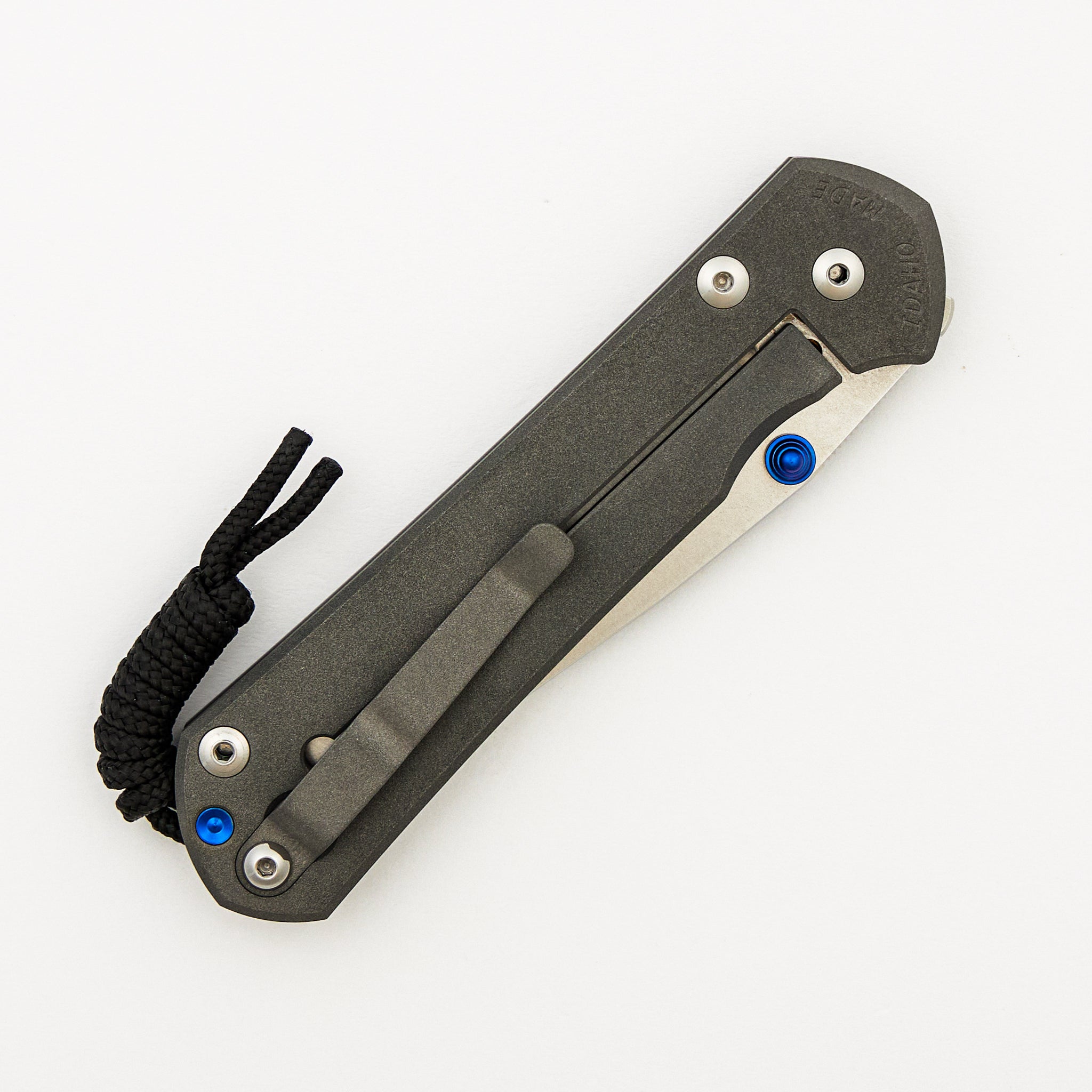Large Sebenza 31 - Drop Point CPM S35VN Blade - Titanium Handle - Blue Double Thumb Lugs