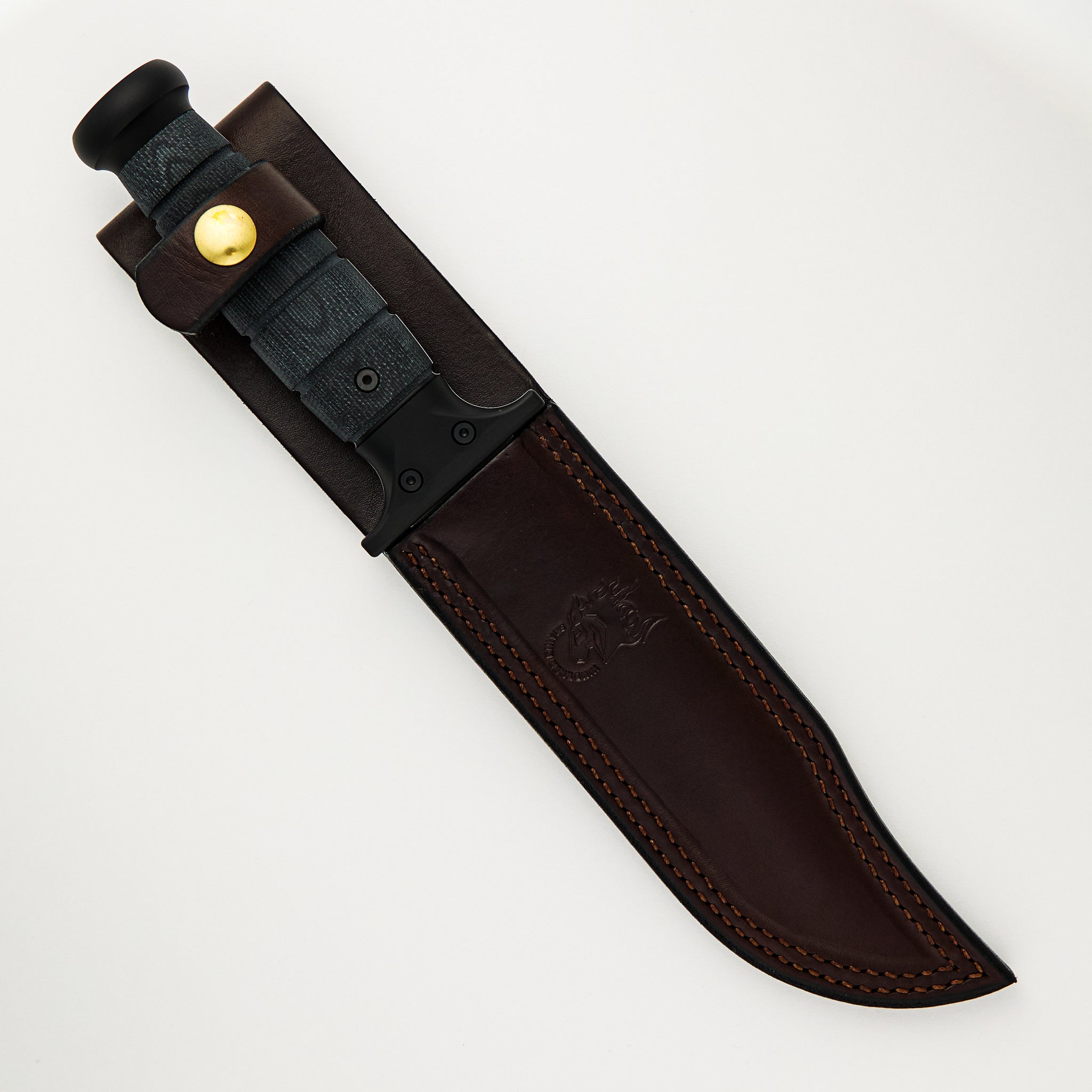 Kabar 3V Stonewash Double Black Micarta