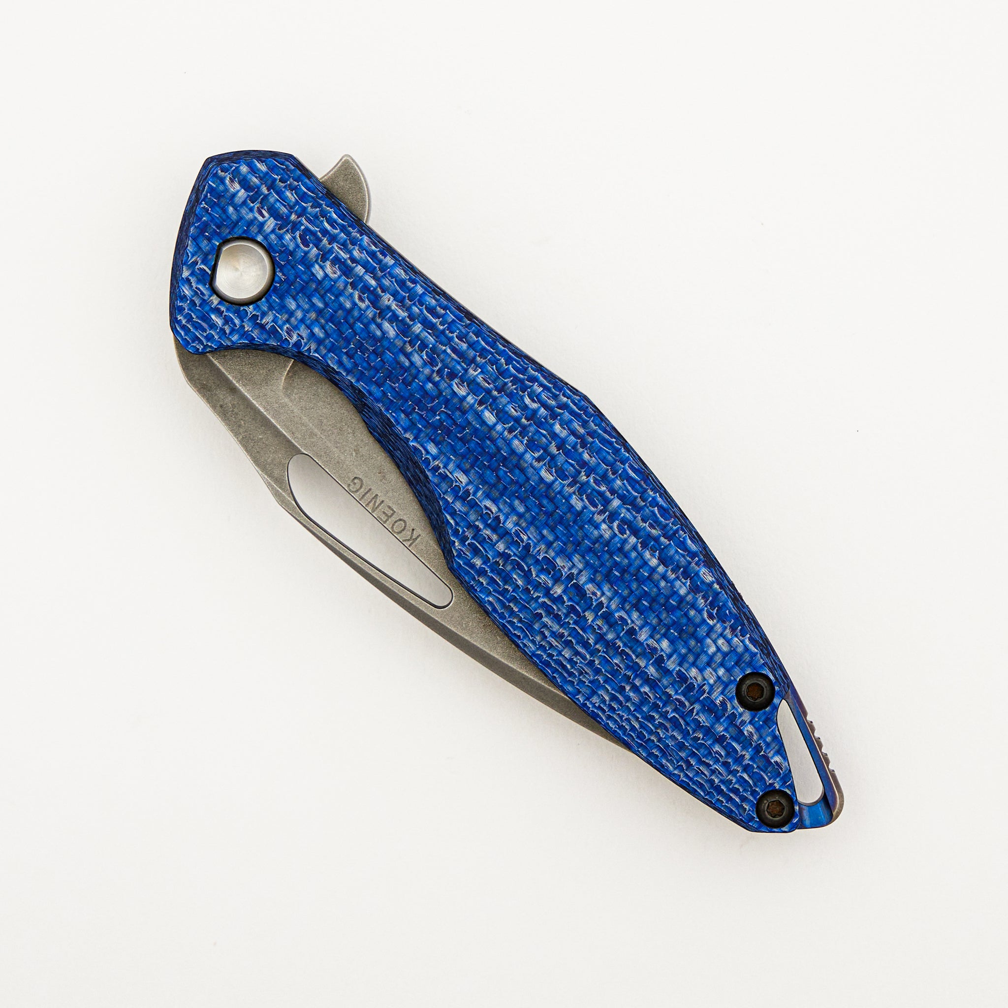 Arius - Titanium/Blue Twill Handle - CTS-XHP Blade