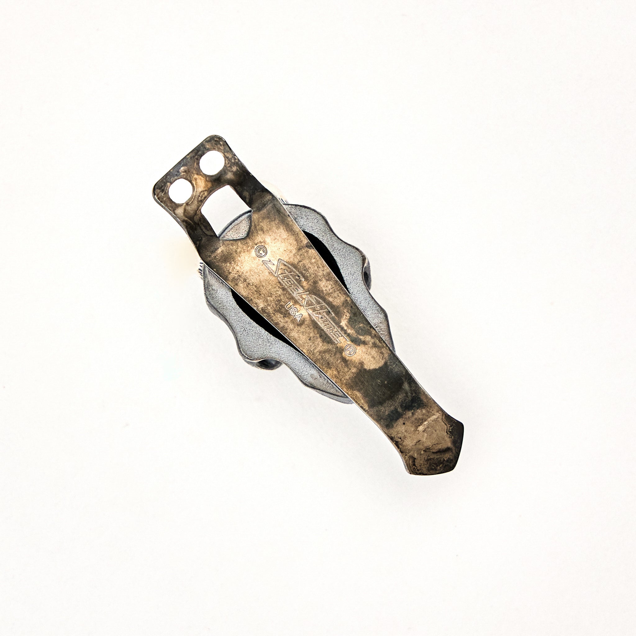 Silver Vigilant Hannya W/ Red Eyes Torch Clip