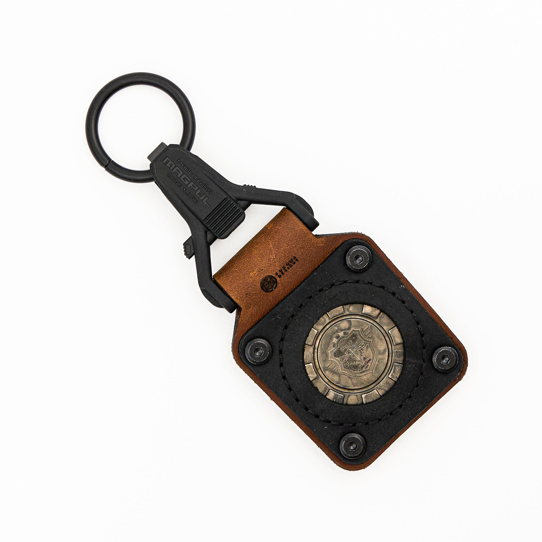 HiTex Gear Collaboration Crusader Cross Killbox Poker Chip W/ Fukuwa Designs Tombstone Leather Chip Vault