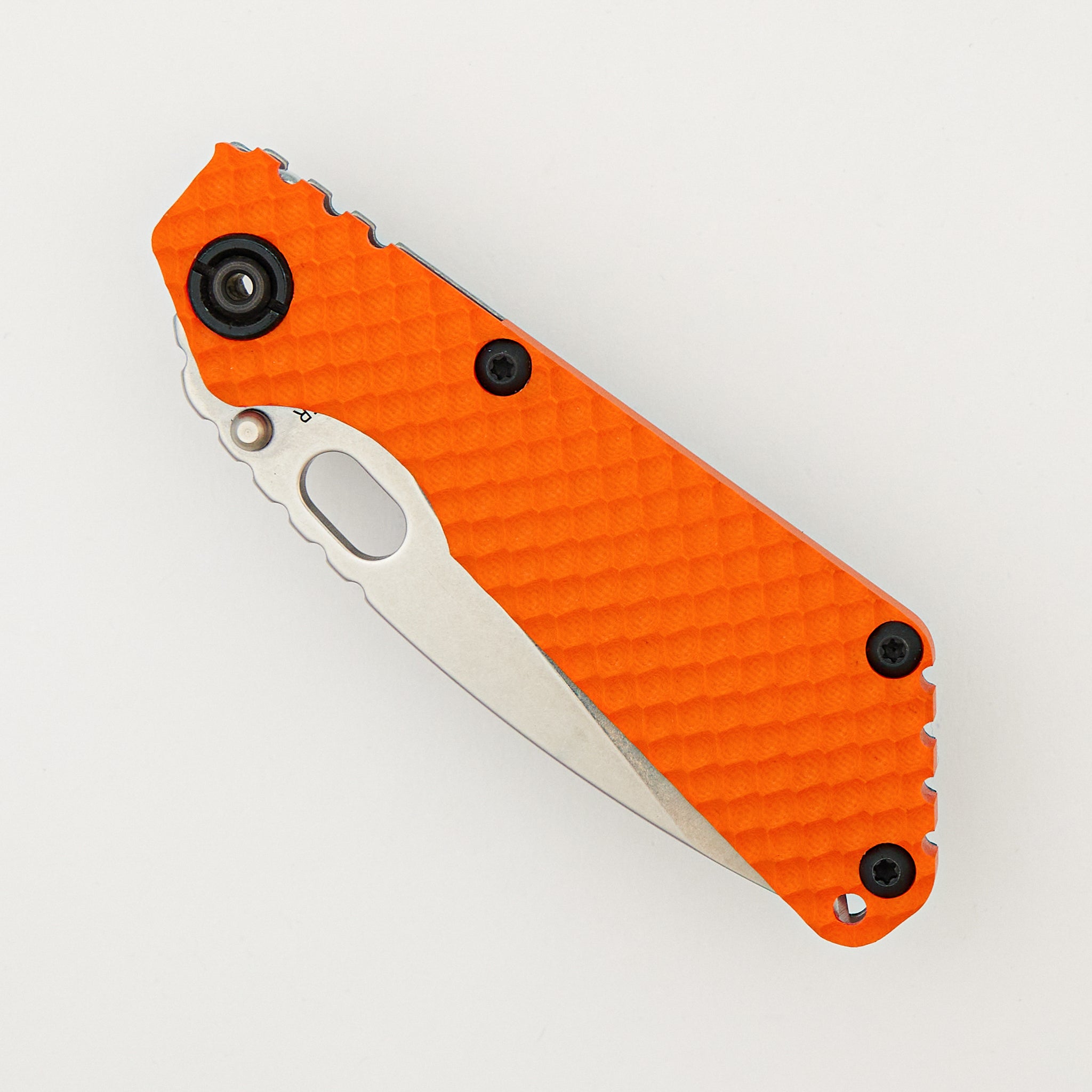 SNG DGG - Drop Point MagnaCut Blade - Titanium/Orange G10 Handle - Starlingear/Steel Flame Collaboration Gooner Clip