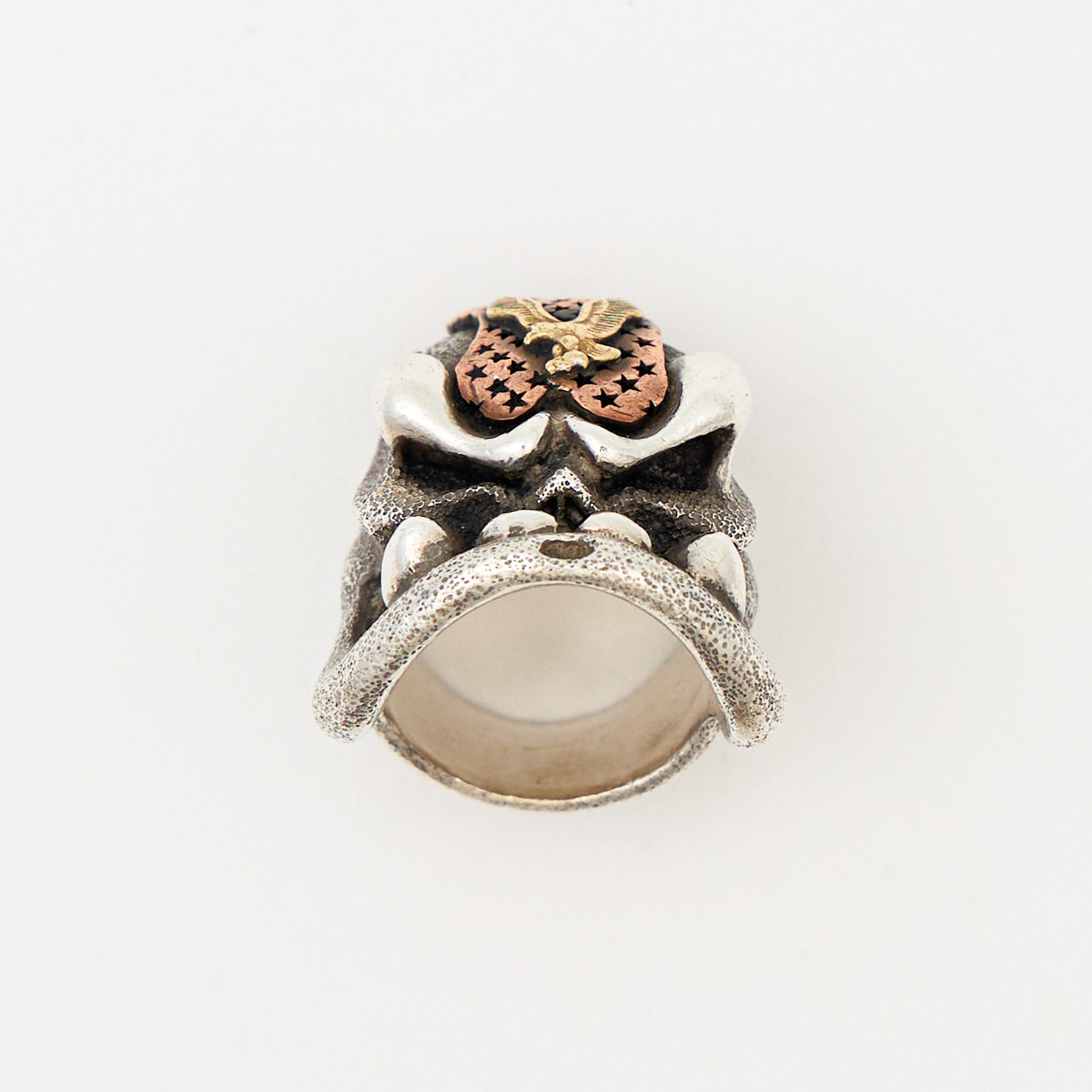 Custom MotherFucker Puncher Ring - Sterling Silver/Copper/Brass - Size 11.5