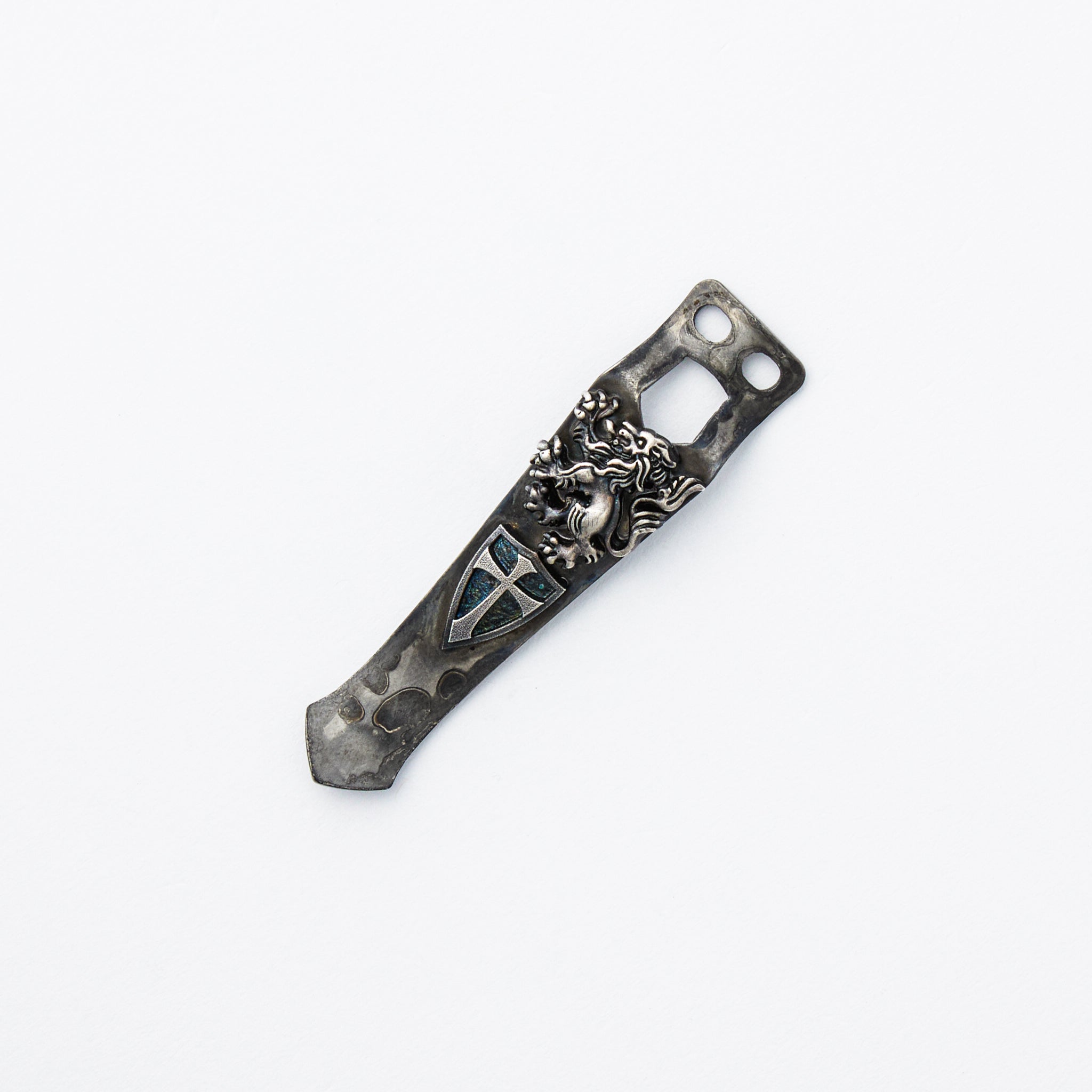 Silver Lion Crusader Torch Clip