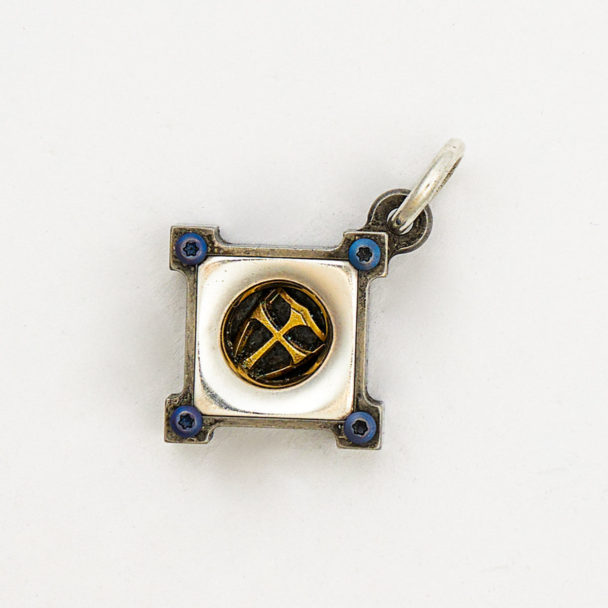 Killbox Pendant - Crusader Royal Bronze Cross W/ Silver Plate