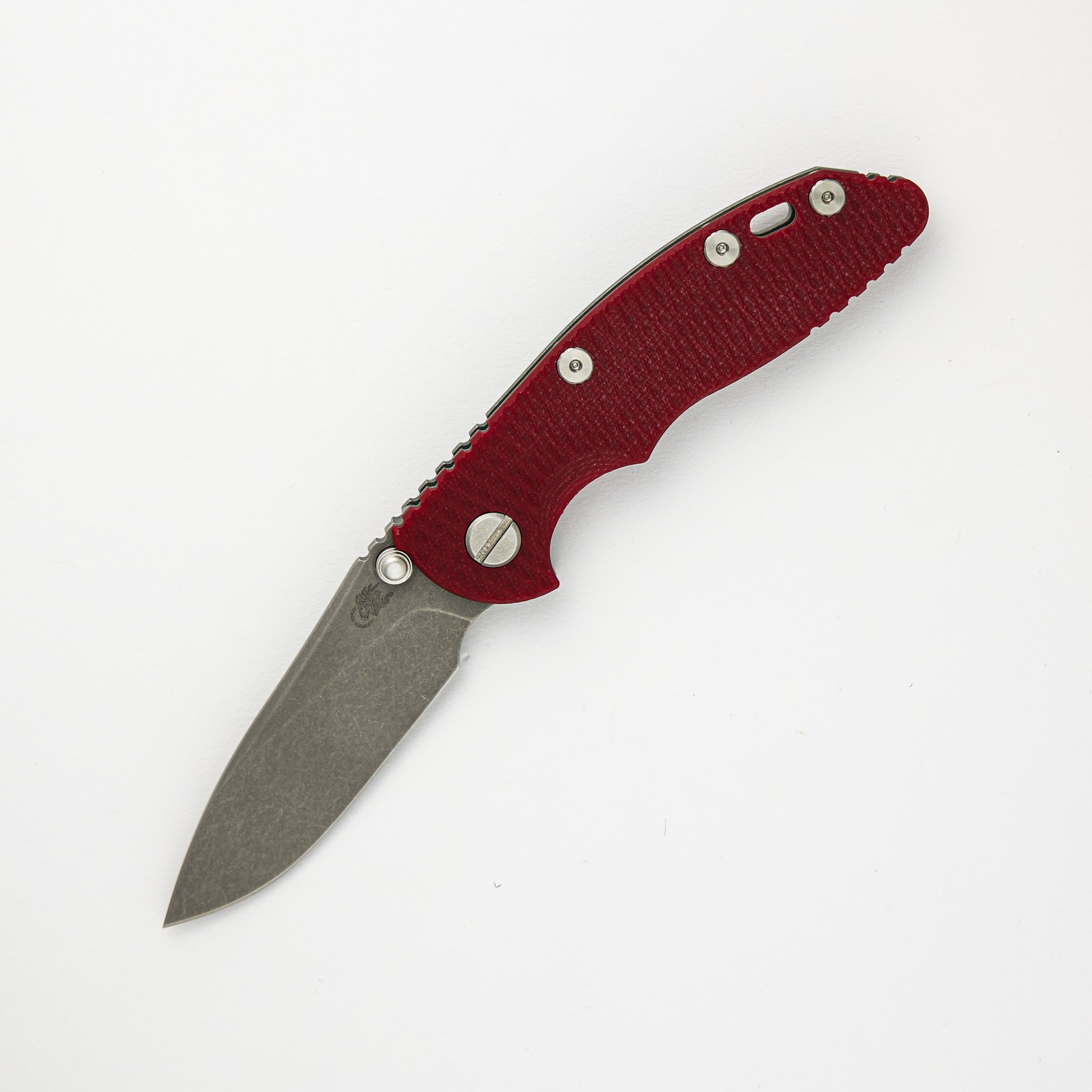 Hinderer XM-18 3.0" Slicer Non Flipper Tri-Way Working Finish Red G10