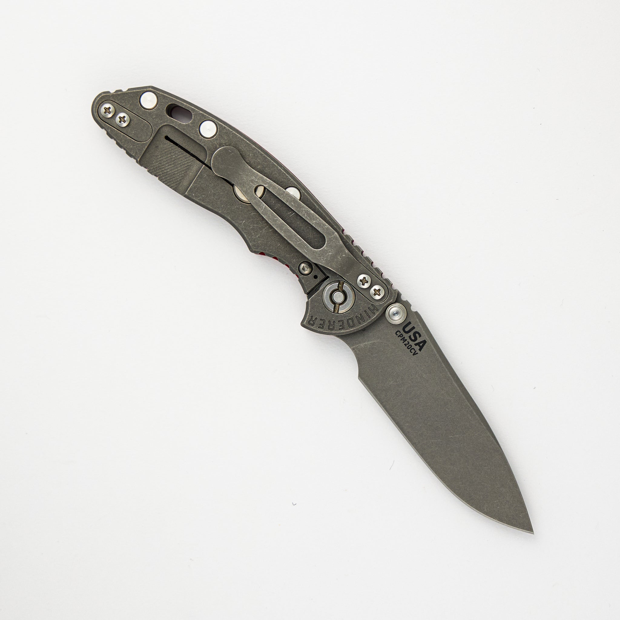 XM-18 3.0" Slicer Non Flipper Tri-Way Working Finish Red G10