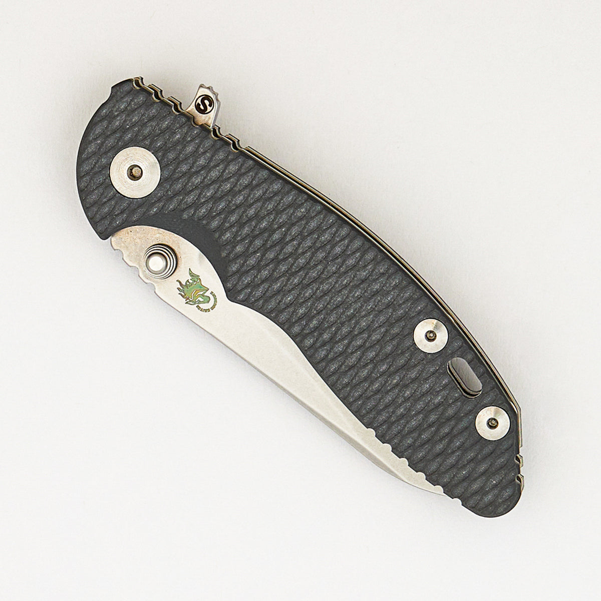 XM-18 3.0" - Skinny Sheepsfoot - Tri-Way - Stonewash - Grey G10