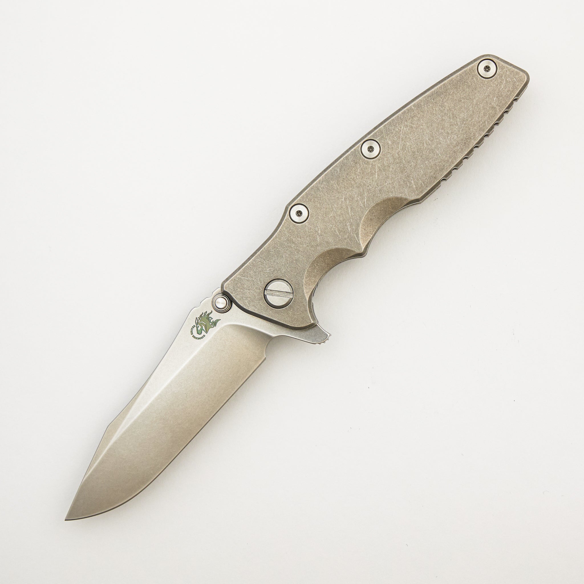 Eklipse 3.5" - S45VN Spearpoint - Tri-Way - Stonewash