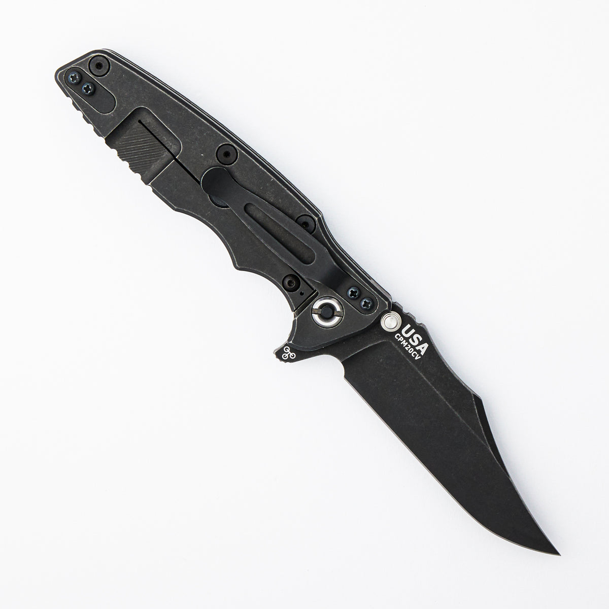 Eklipse 3.5" - Bowie - Tri-Way - Battle Black - Black Hardware - Carbon Fiber