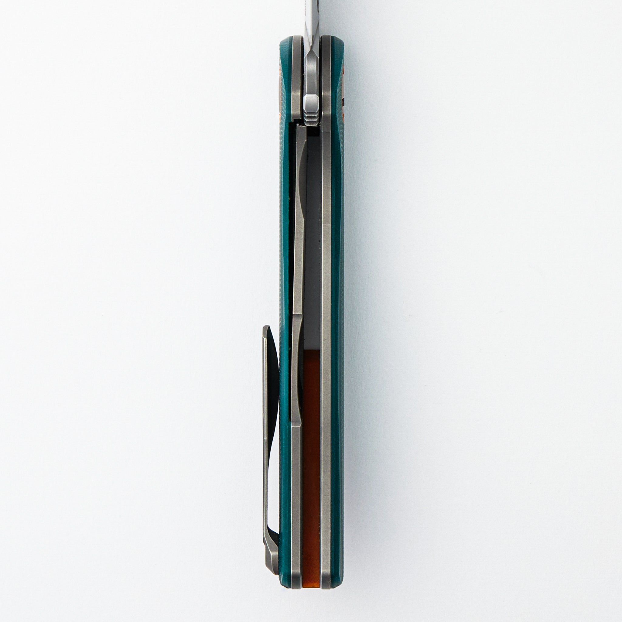 F3 - Elmax Blade - Emerald Micarta Handle - Orange G10 Accents - MRBS