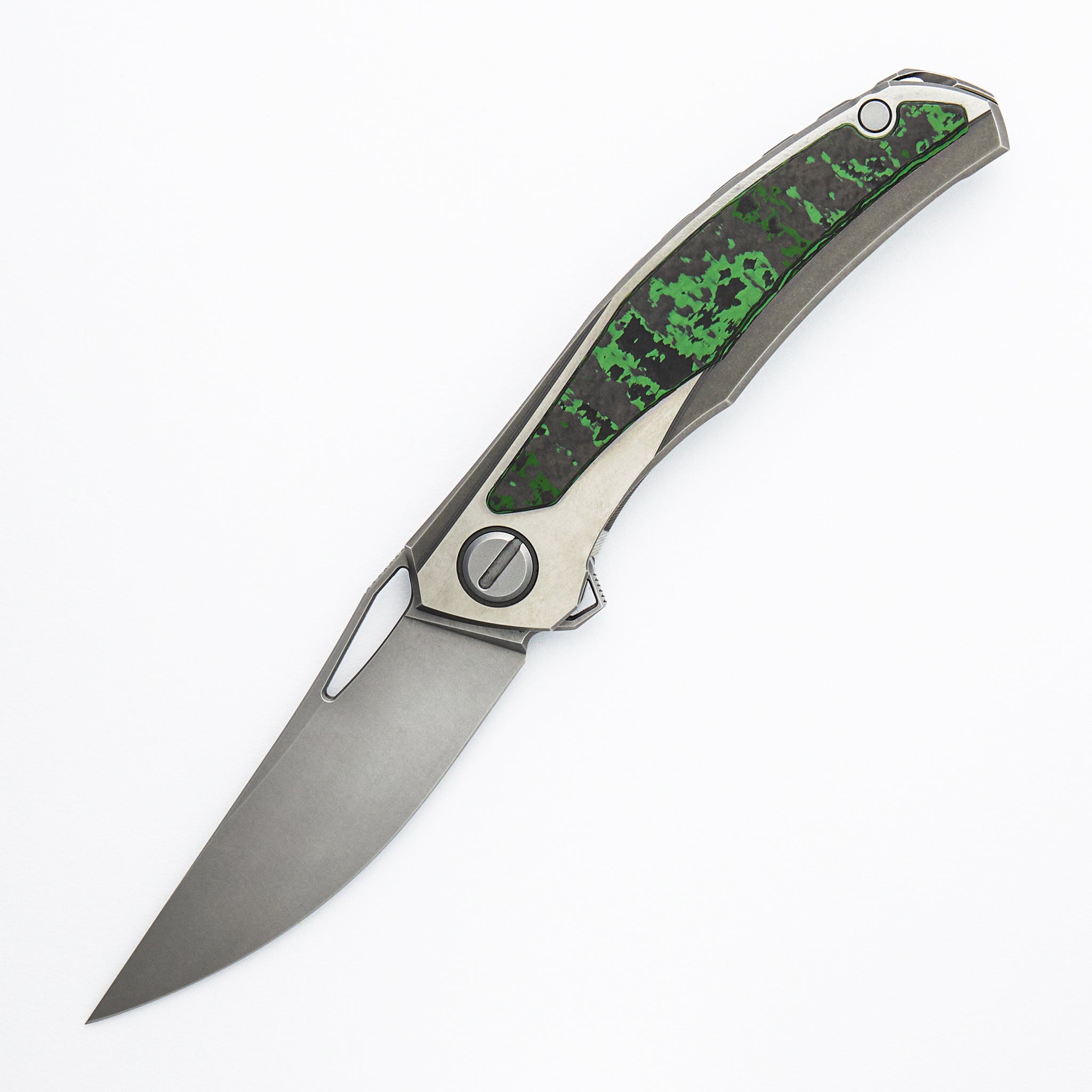 Quantum - M390 Blade - Jungle Wear Carbon Fiber/Titanium Handle - MRBS