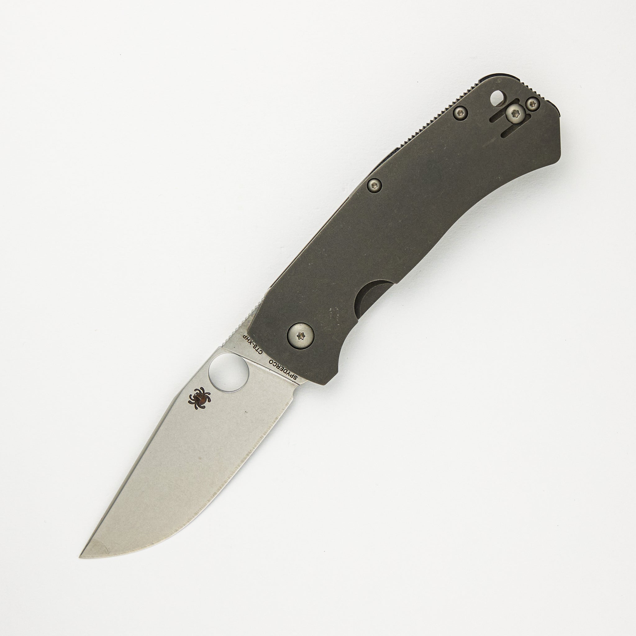 Slysz Bowie Folder - C186TIP - Titanium Handle - CTS-XHP Blade