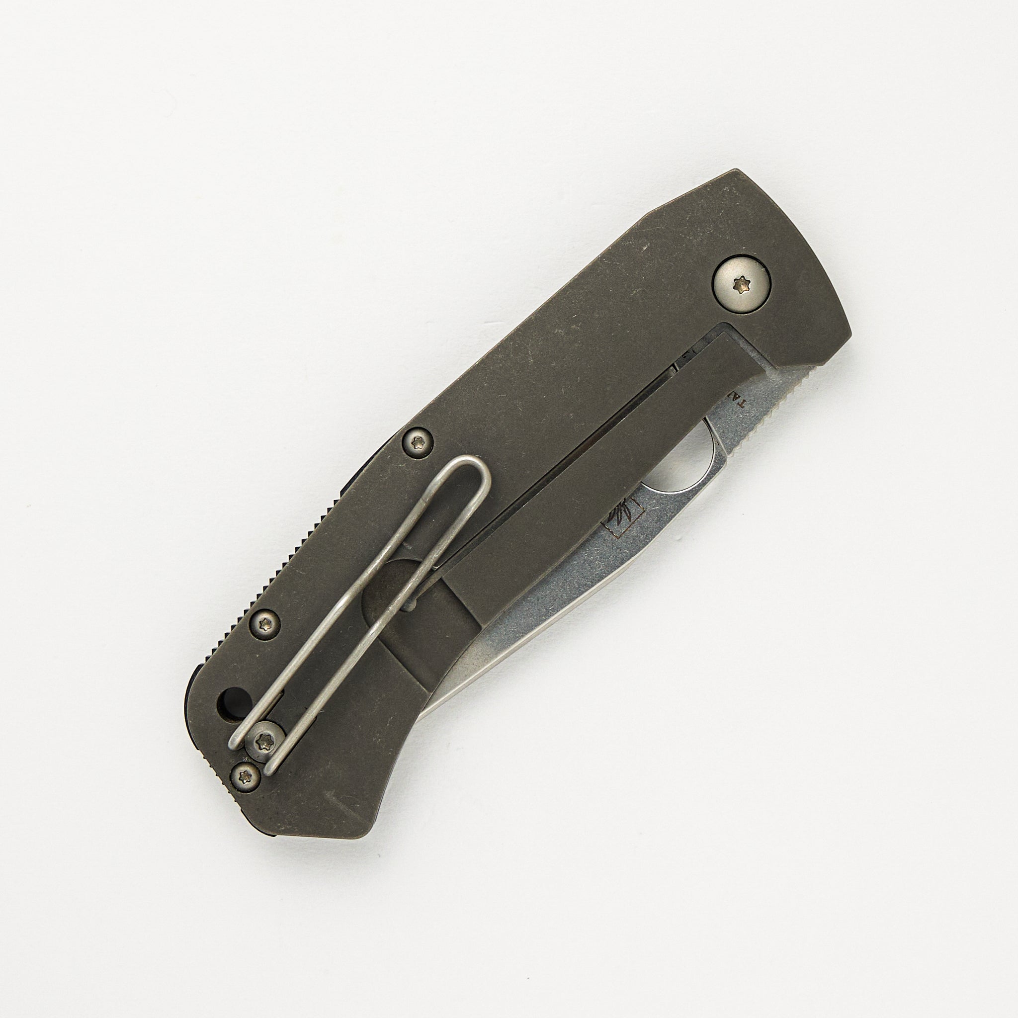 Slysz Bowie Folder - C186TIP - Titanium Handle - CTS-XHP Blade