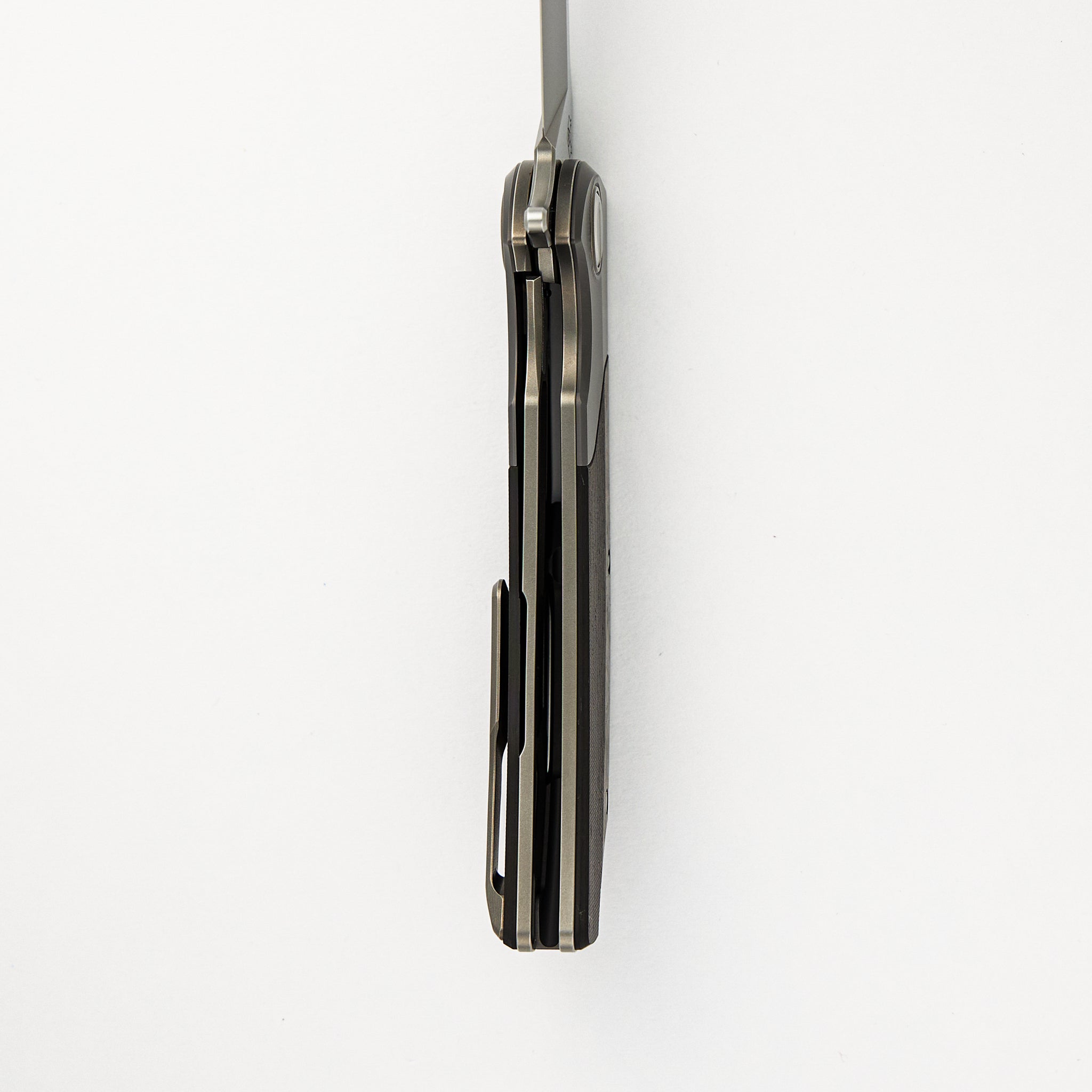"Limited Edition" RQ36 – Titanium/Lava & Ash CarboTi Handle – S110V Blade – SRRBS (RJ Martin Design)