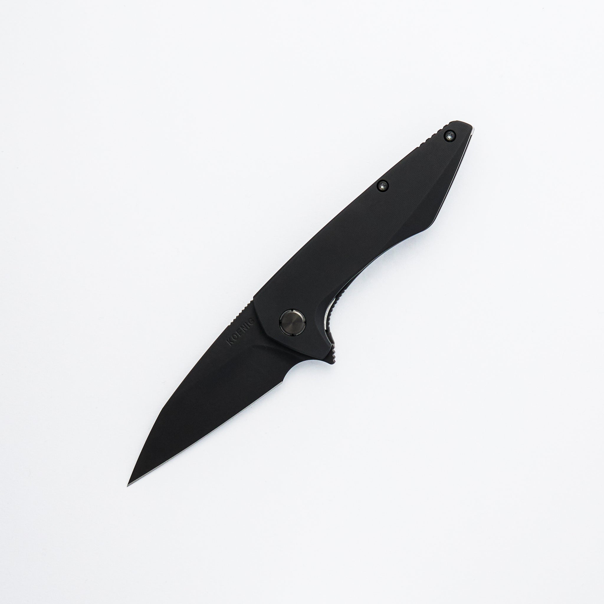Mini Goblin - Smooth DLC Titanium Handle - DLC Hardware - Matte DLC M390 Blade