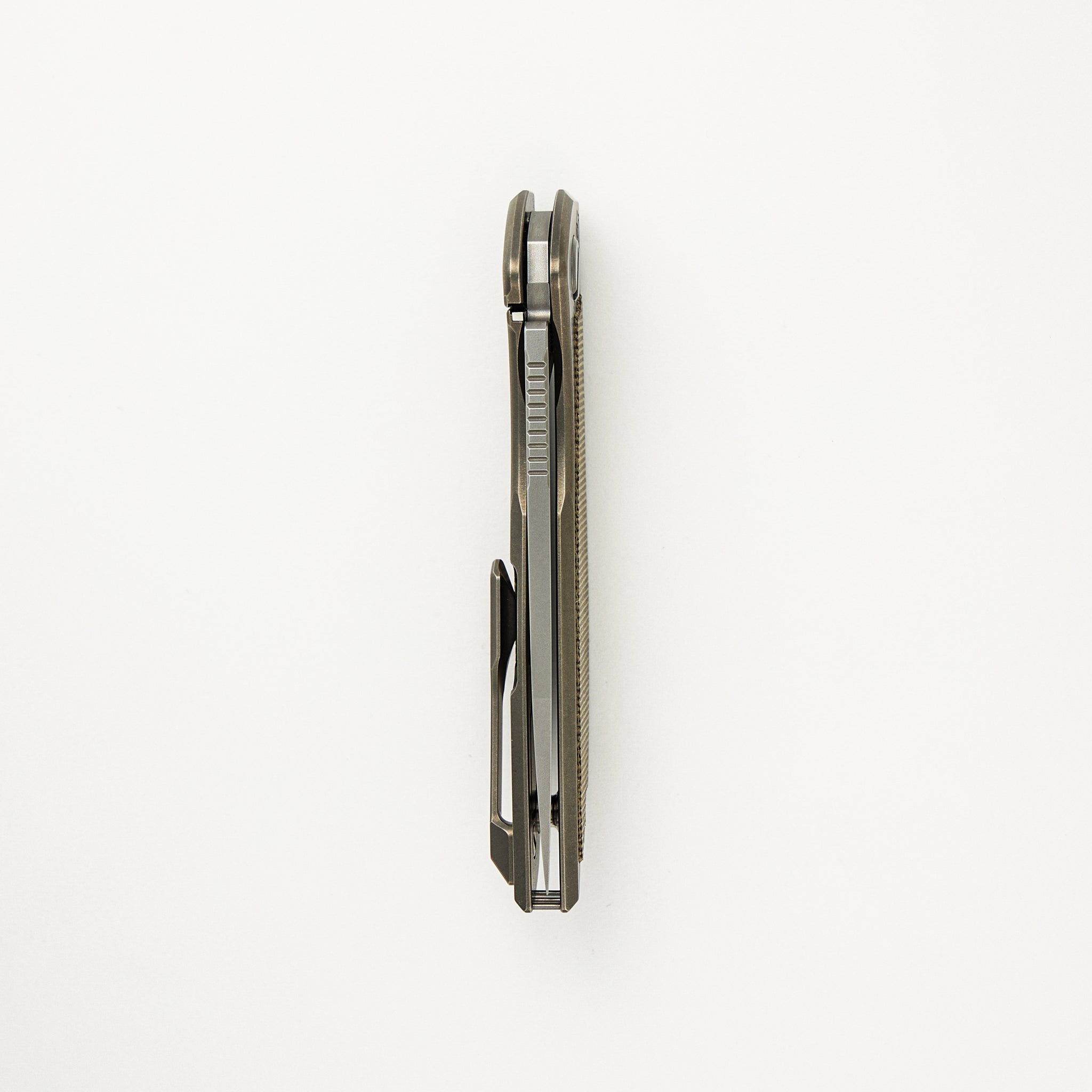 NeOn NL - Elmax Blade - Titanium/Green Canvas Micarta Handle - MRBS