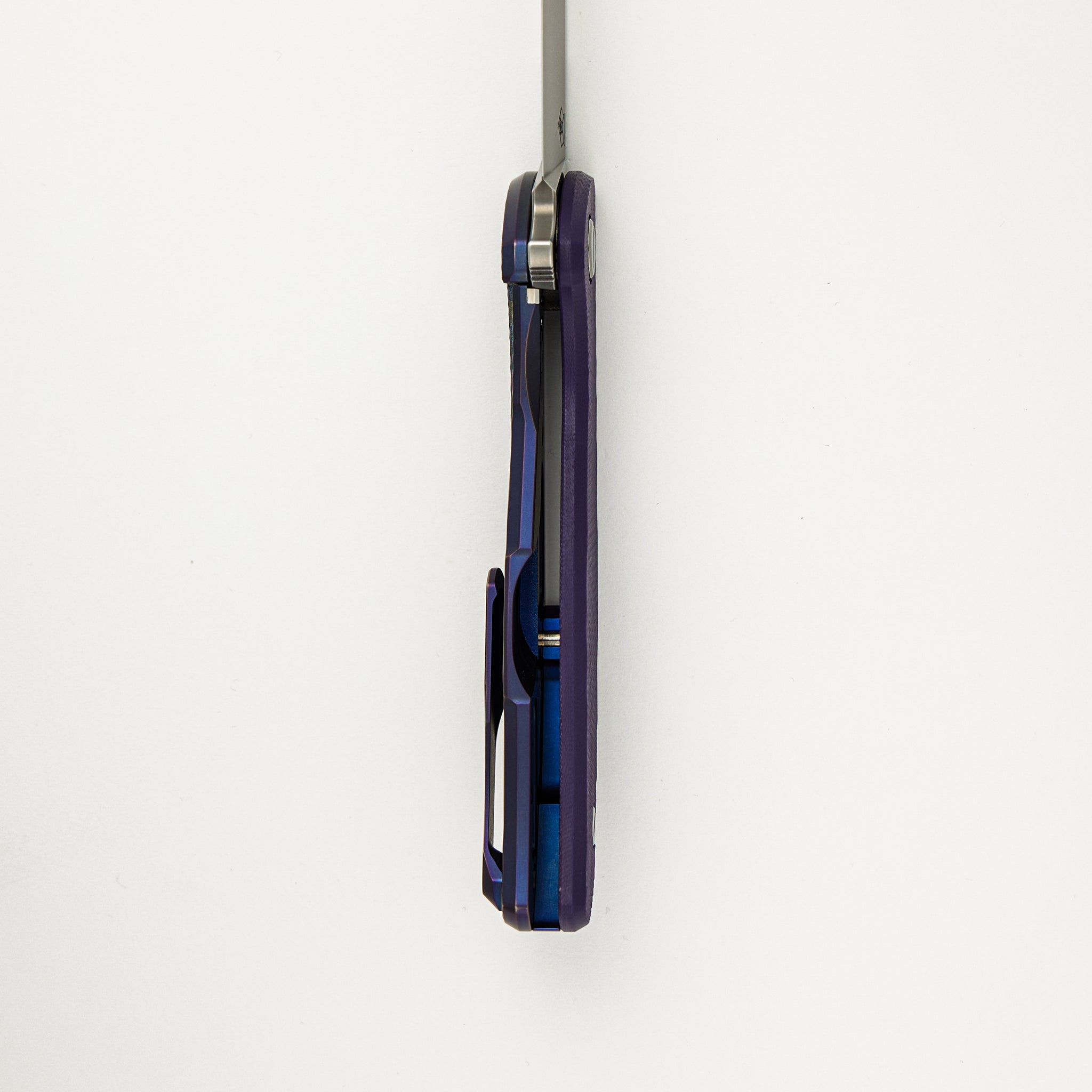 Hati TS - M390 Blade - Titanium/Purple G10 Handle - MRBS