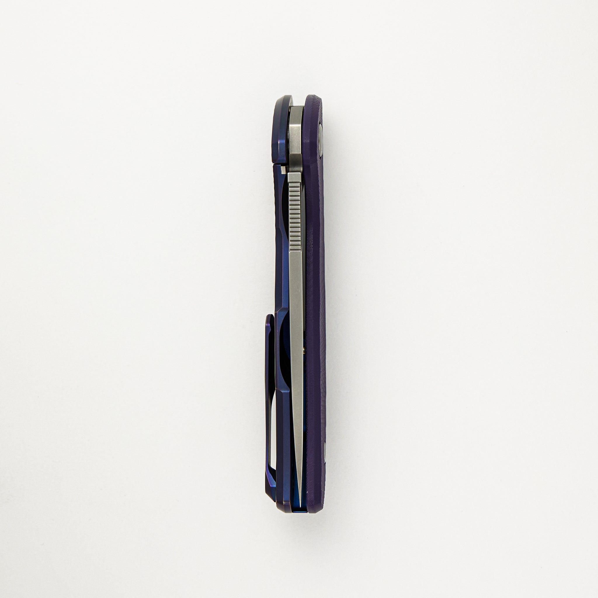 Hati TS - M390 Blade - Titanium/Purple G10 Handle - MRBS