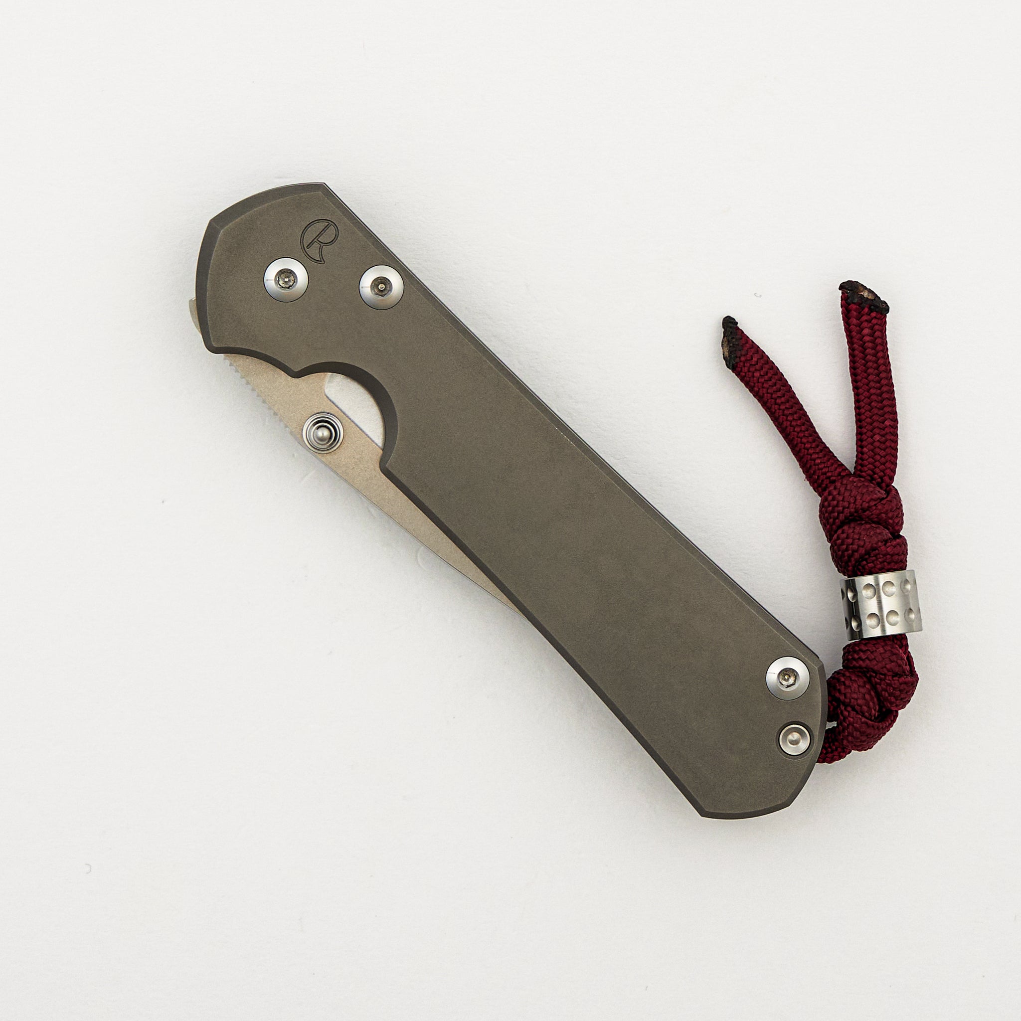 Small Sebenza 31 - Drop Point CPM MagnaCut Blade - Glass Blasted - Silver Double Thumb Lugs