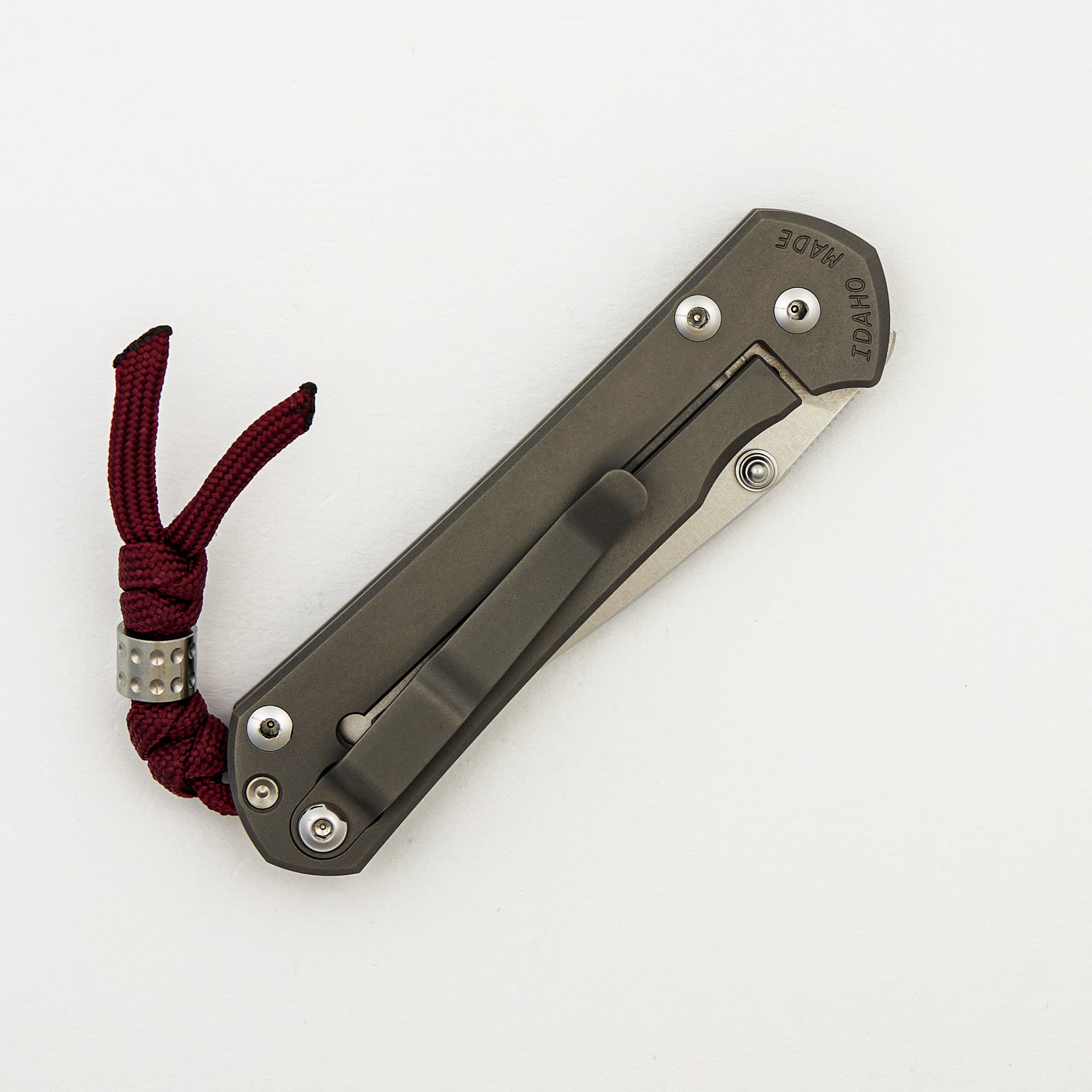 Small Sebenza 31 - Drop Point CPM MagnaCut Blade - Glass Blasted - Silver Double Thumb Lugs