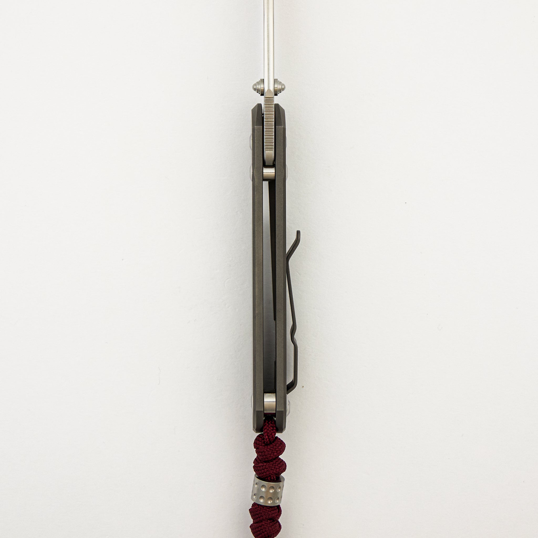 Small Sebenza 31 - Drop Point CPM MagnaCut Blade - Glass Blasted - Silver Double Thumb Lugs