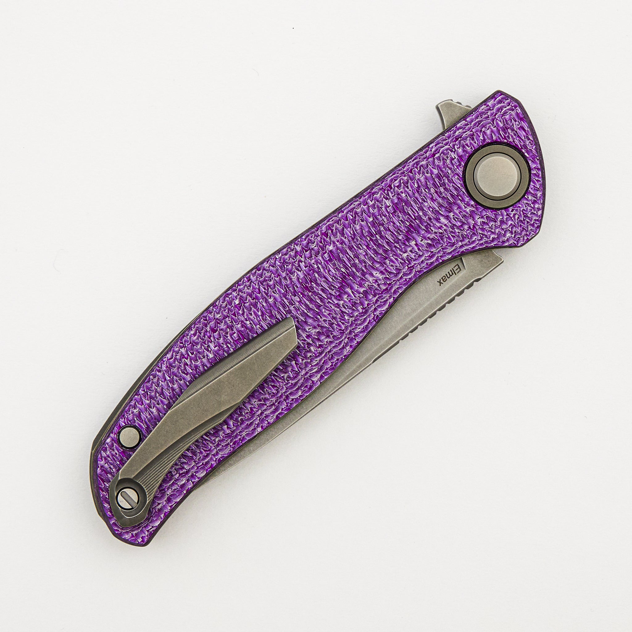 F3 - Elmax Blade - Purple Alutex Handle - MRBS