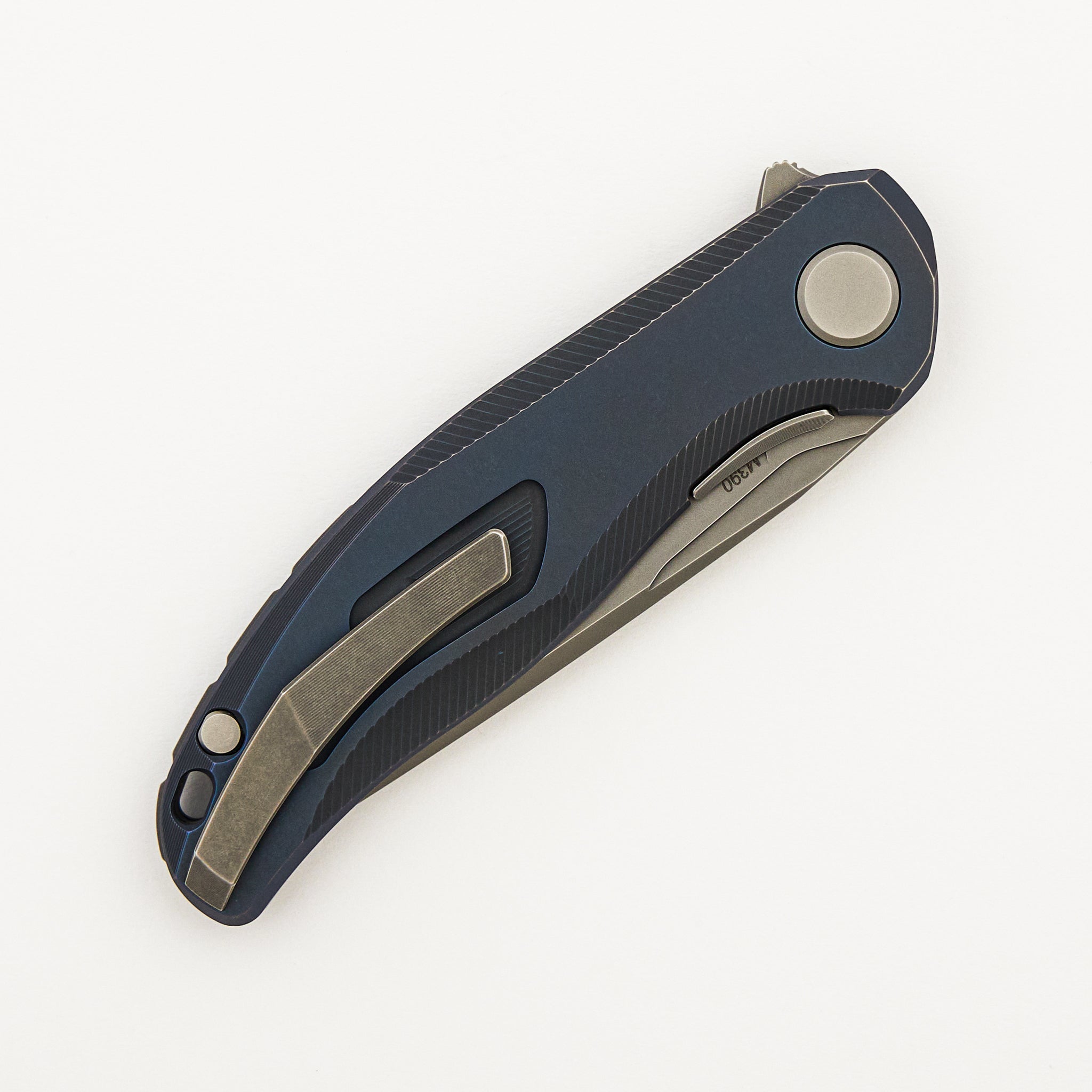 Stellar – Blue Titanium Handle – M390 Blade – MRBS