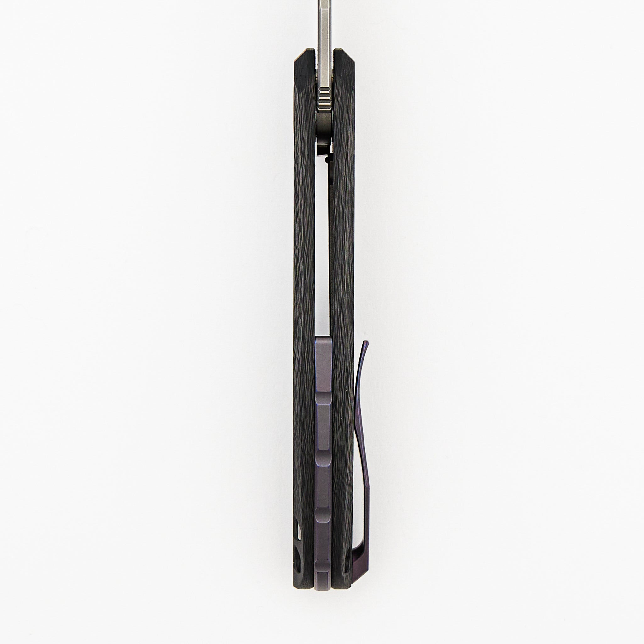 Stellar CF First Production – Purple Carbon Fiber Handle – MagnaCut Blade – MRBS